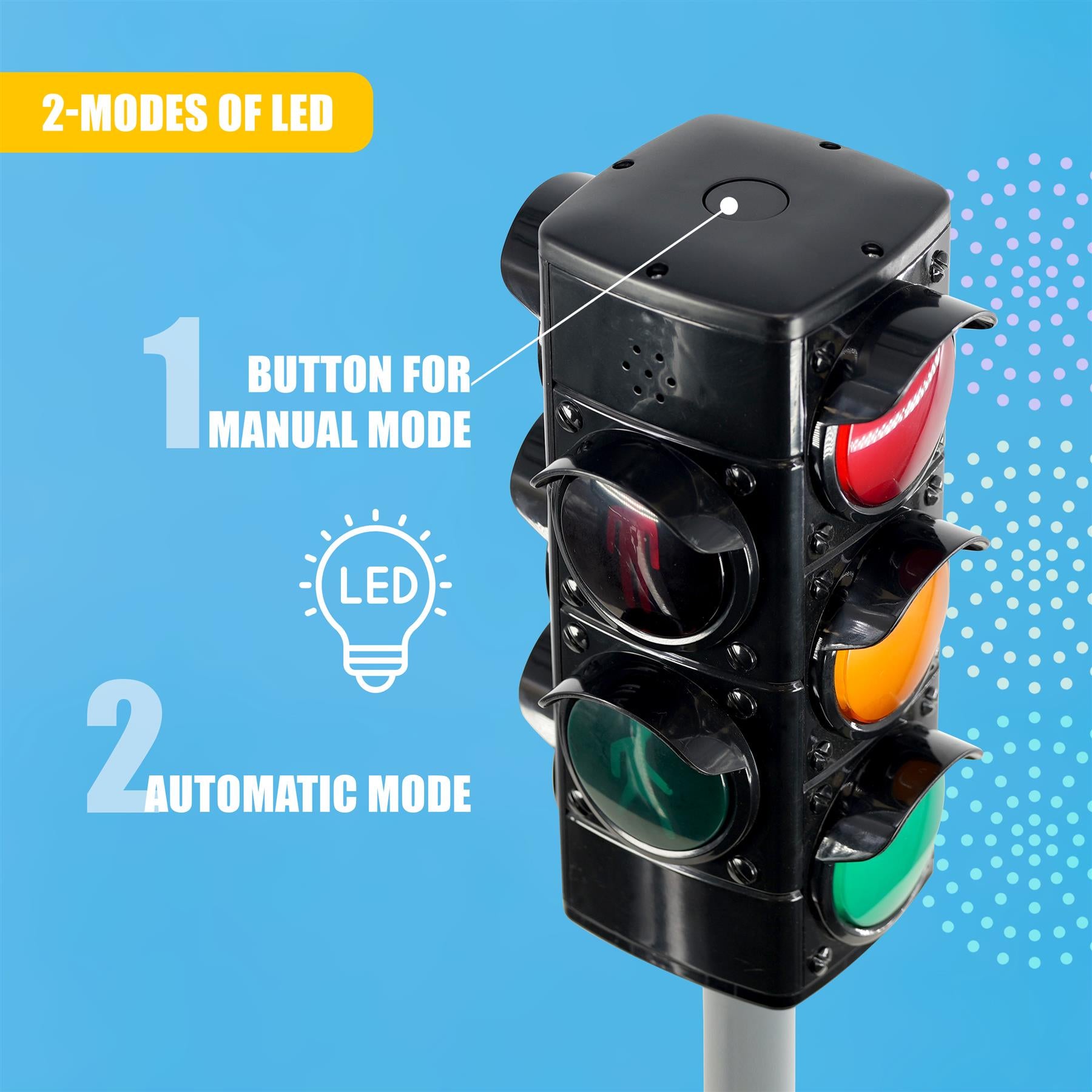 Toy Traffic Light - Manual & Automatic Modes - The Magic Toy Shop