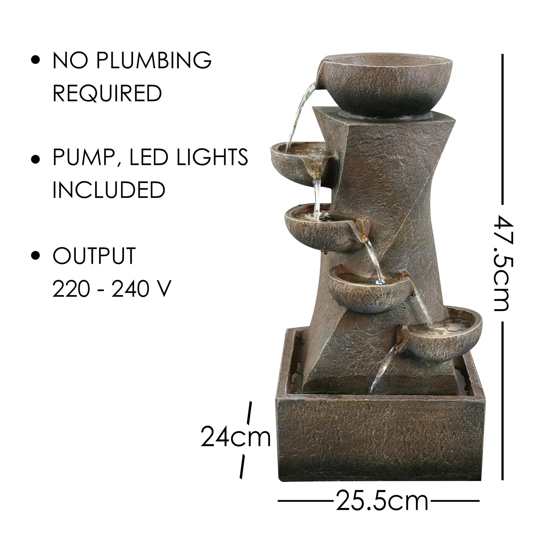 Water Fountain with LED Lights - The Magic Toy Shop