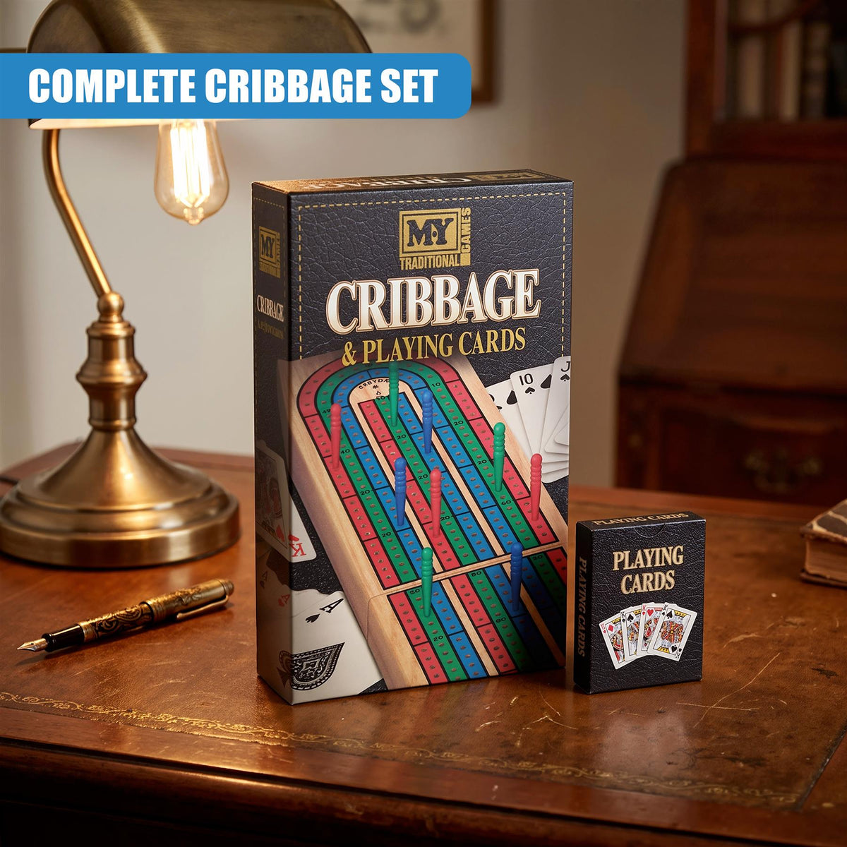 Wooden Cribbage Board Game