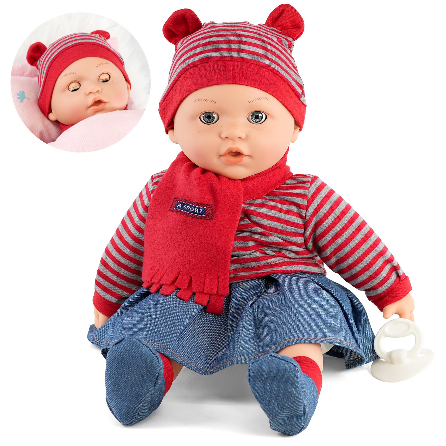 BiBi Sleeping Girl Doll (40 cm / 16") by BiBi Doll - The Magic Toy Shop