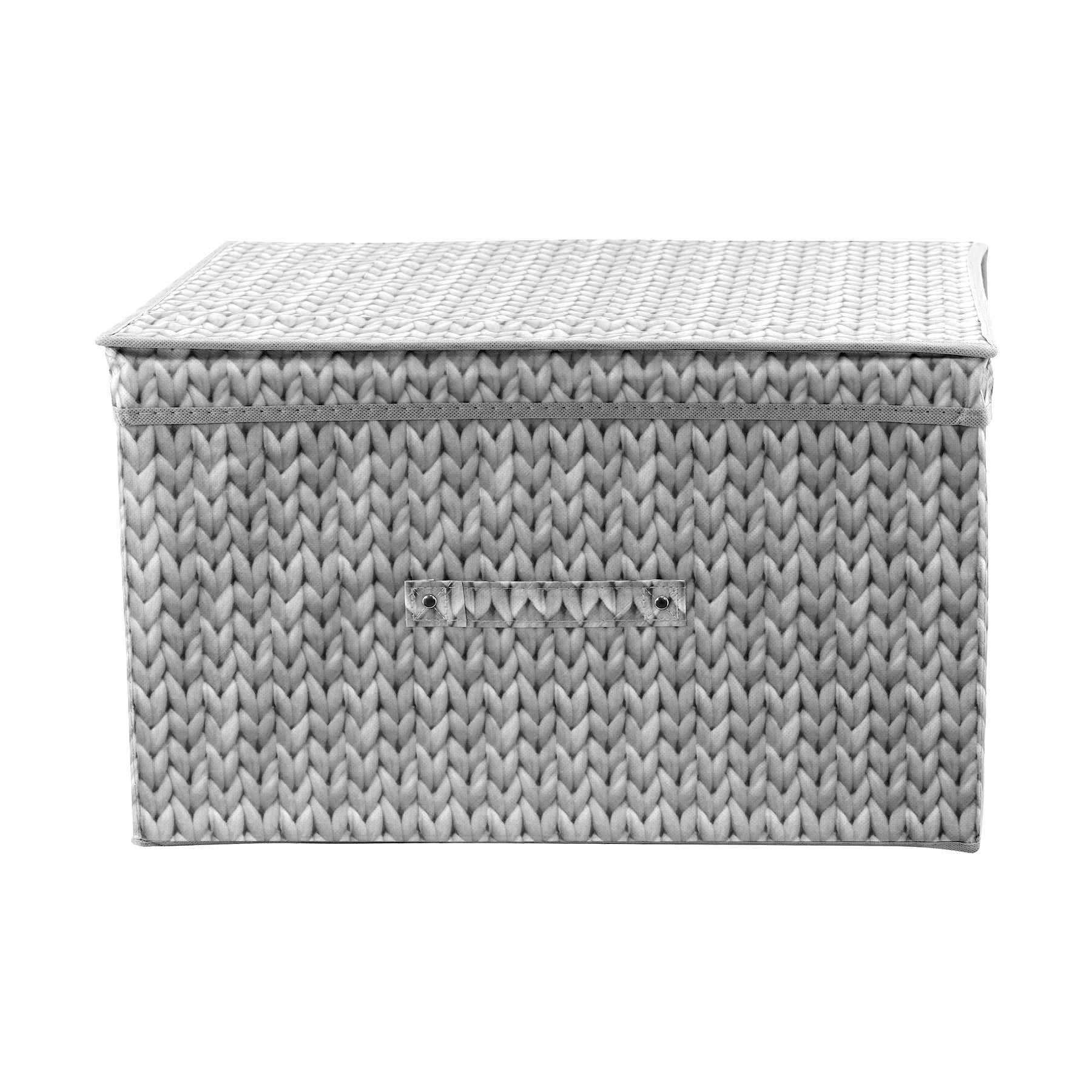 Knit Grey Large Storage Box by GEEZY - The Magic Toy Shop