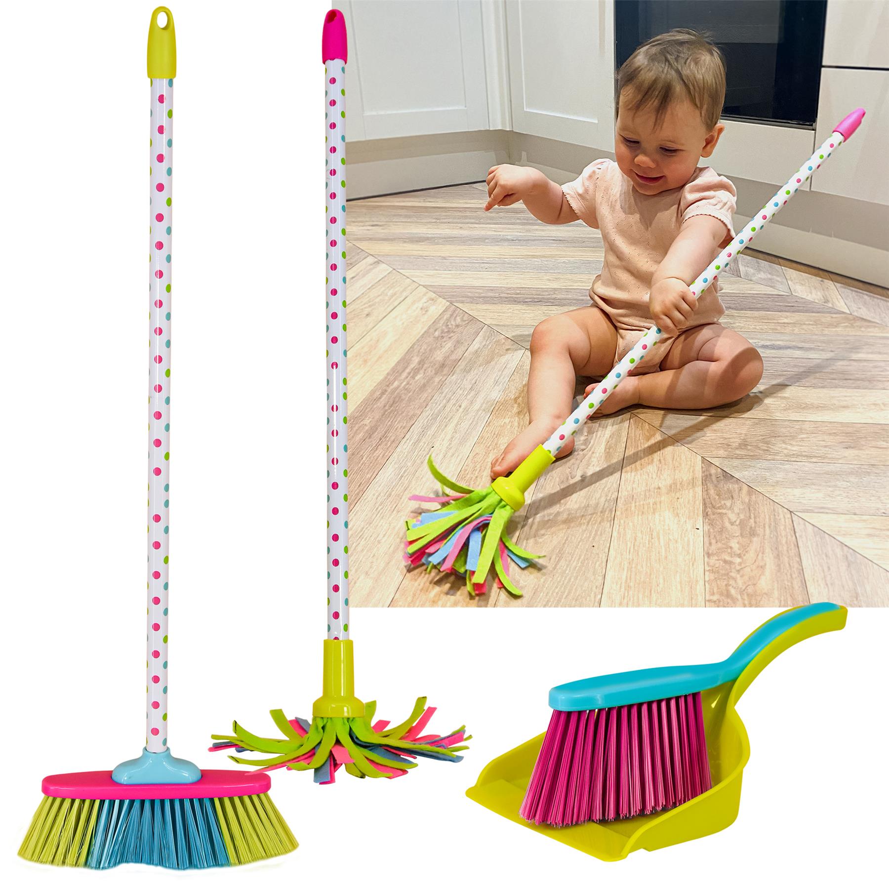 Baby broom and store mop set