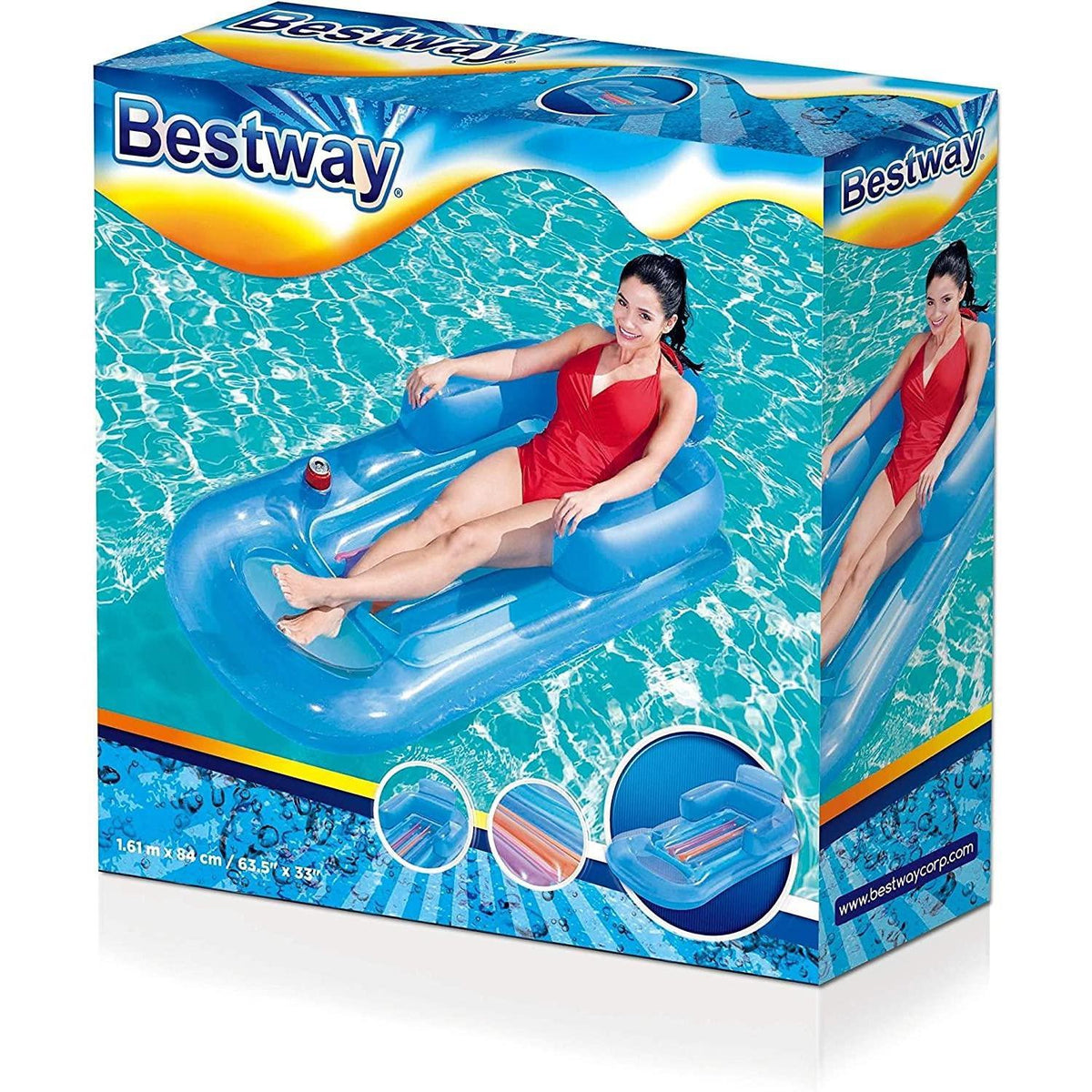 Inflatable Designer Lounger Lilo Float by BestwayThe Magic Toy Shop