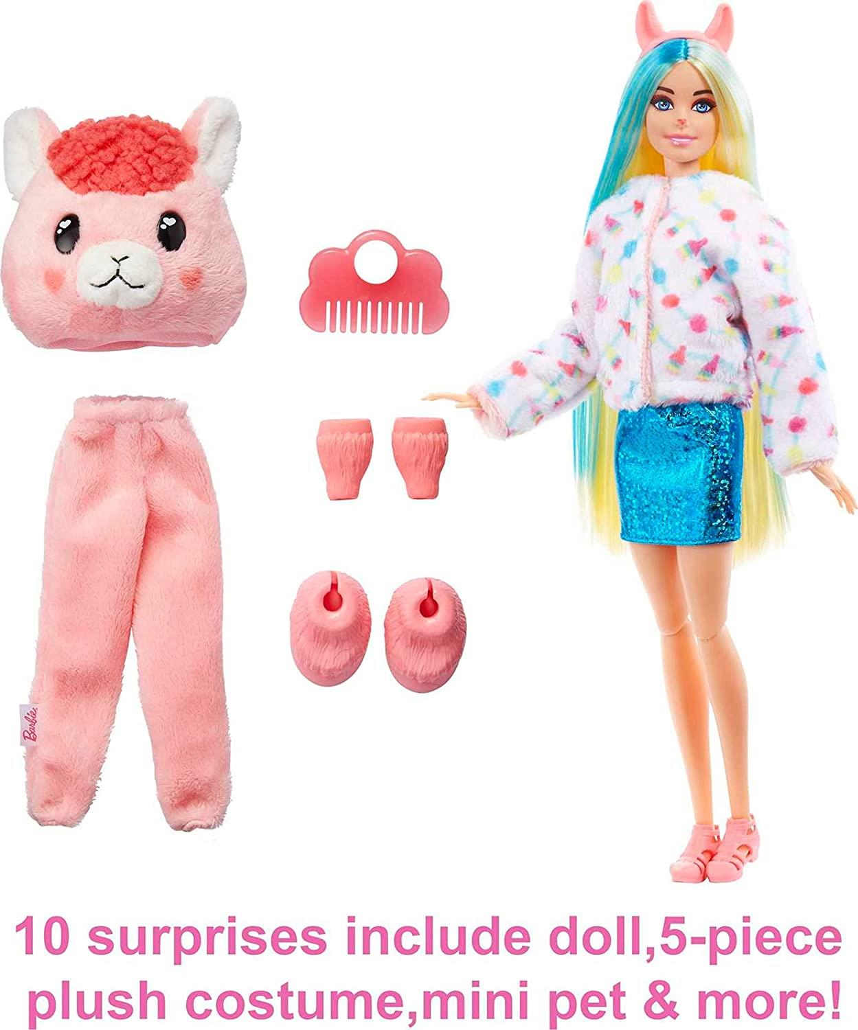 Barbie Barbie Doll Barbie Cutie Reveal Doll with Llama Plush