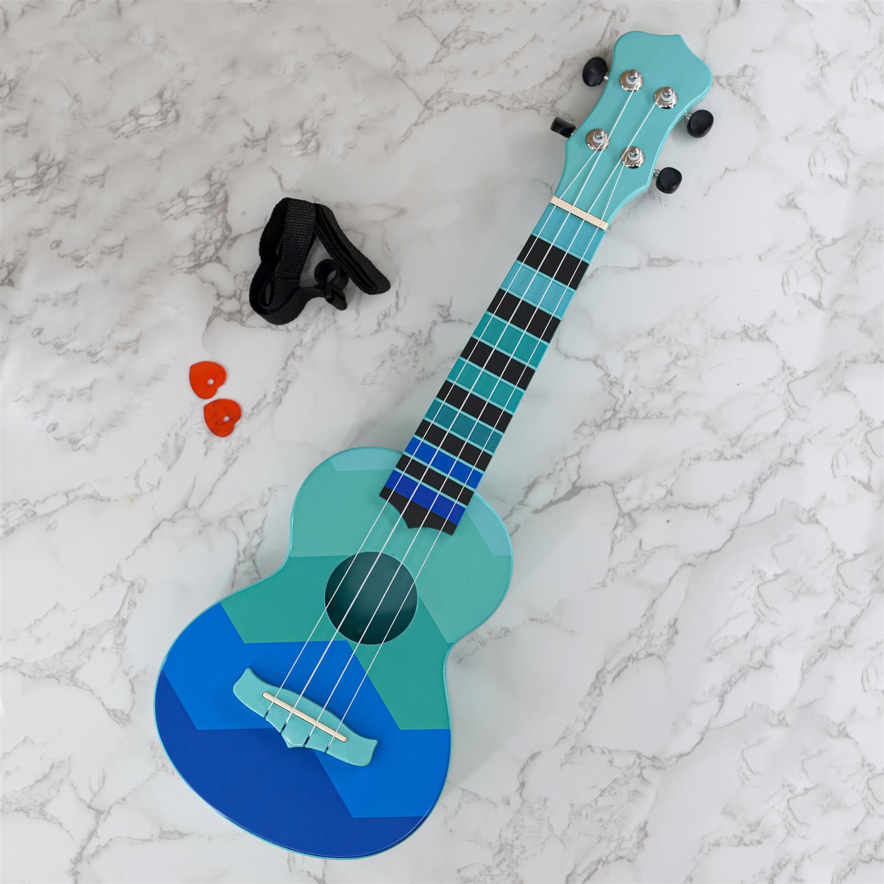 The Magic Toy Shop Ukulele 4 Strings Blue Musical Instrument