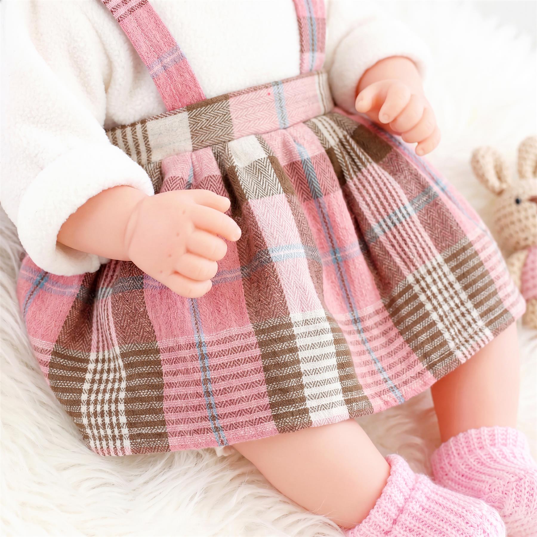 BiBi Baby Doll - Pink Tartan (45 cm / 18")