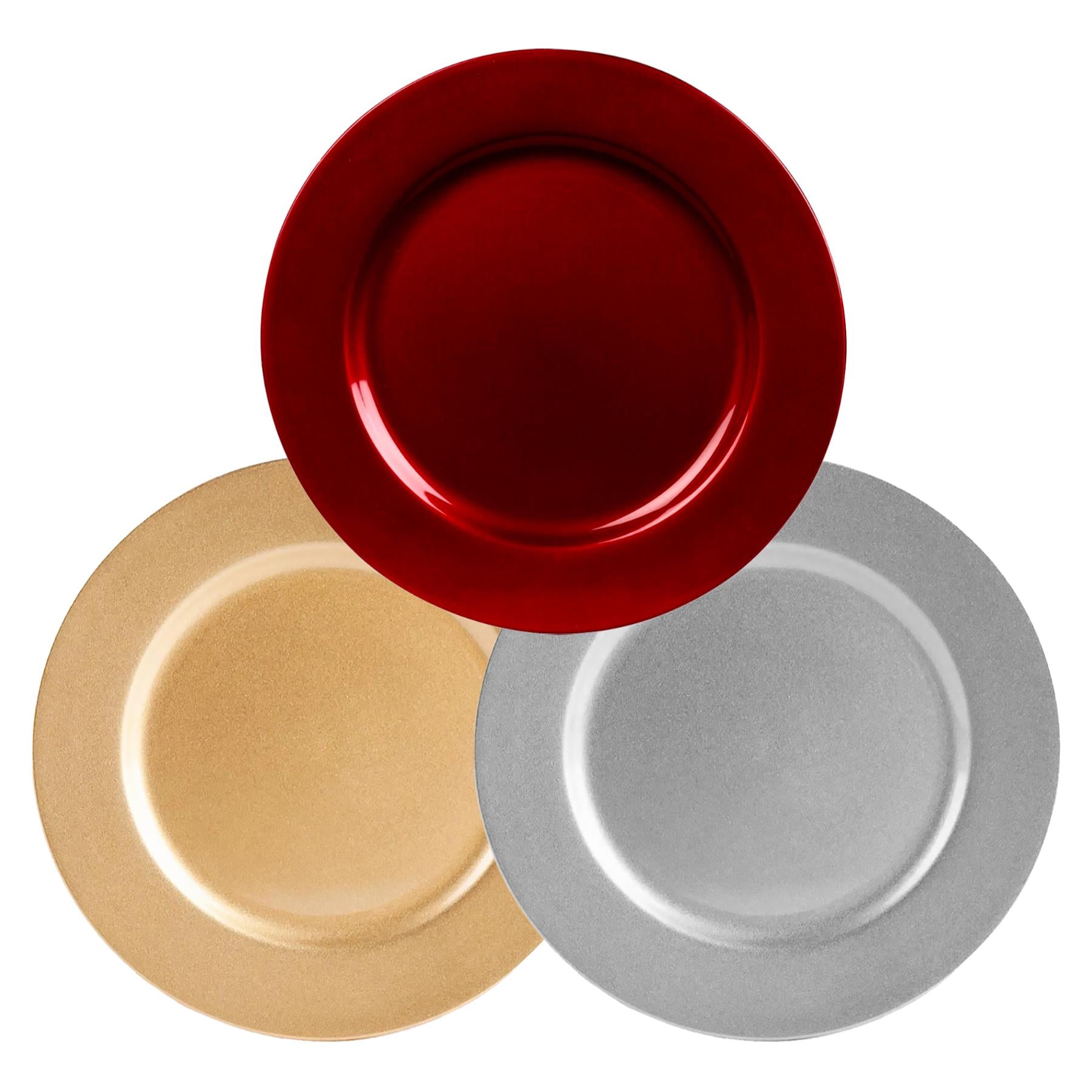 Metallic Charger Plates Set of 4