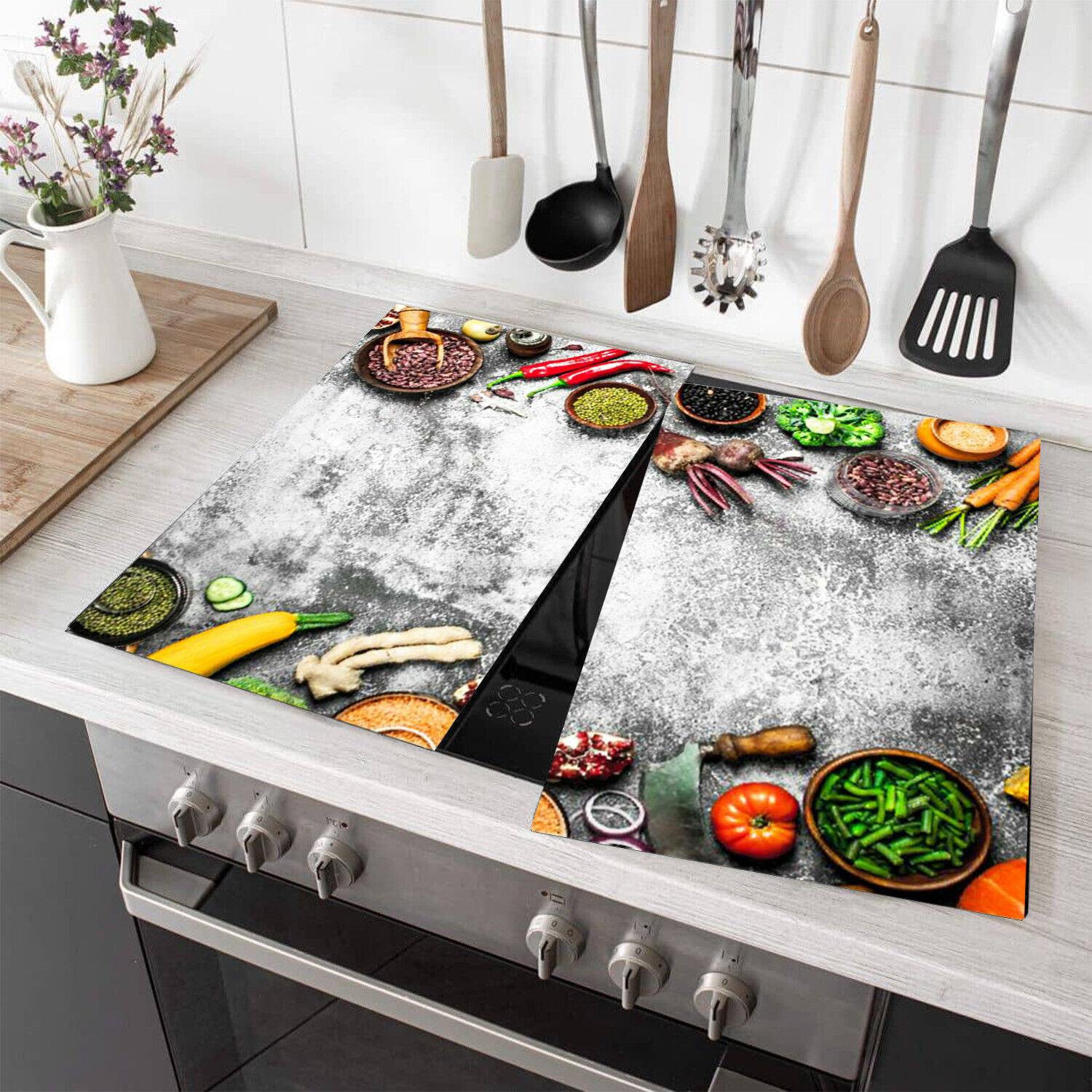 Glass Cutting Boards with Veggies Design by Geezy - The Magic Toy Shop