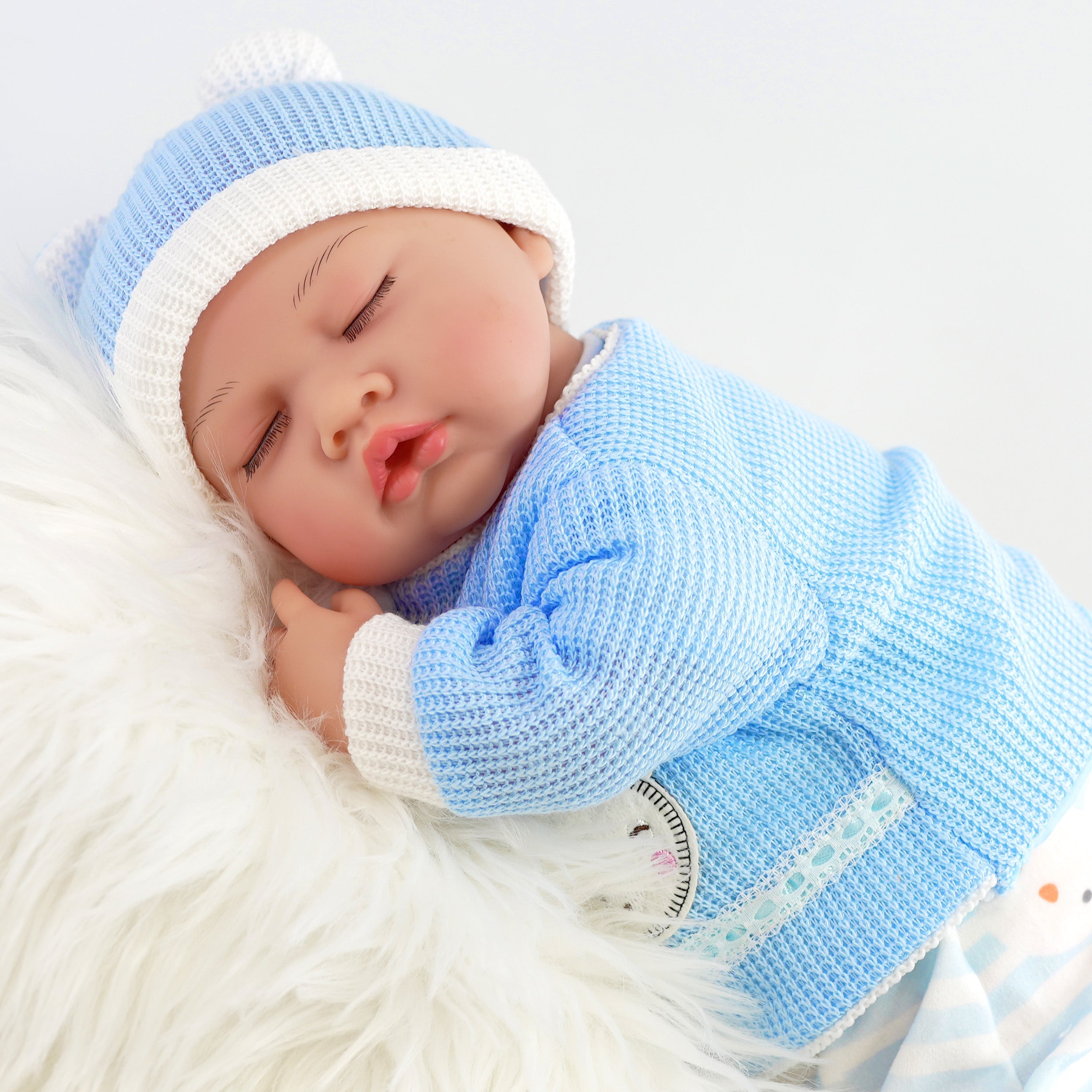 BiBi Doll Baby Doll 20" Reborn Sleeping Baby Boy Doll