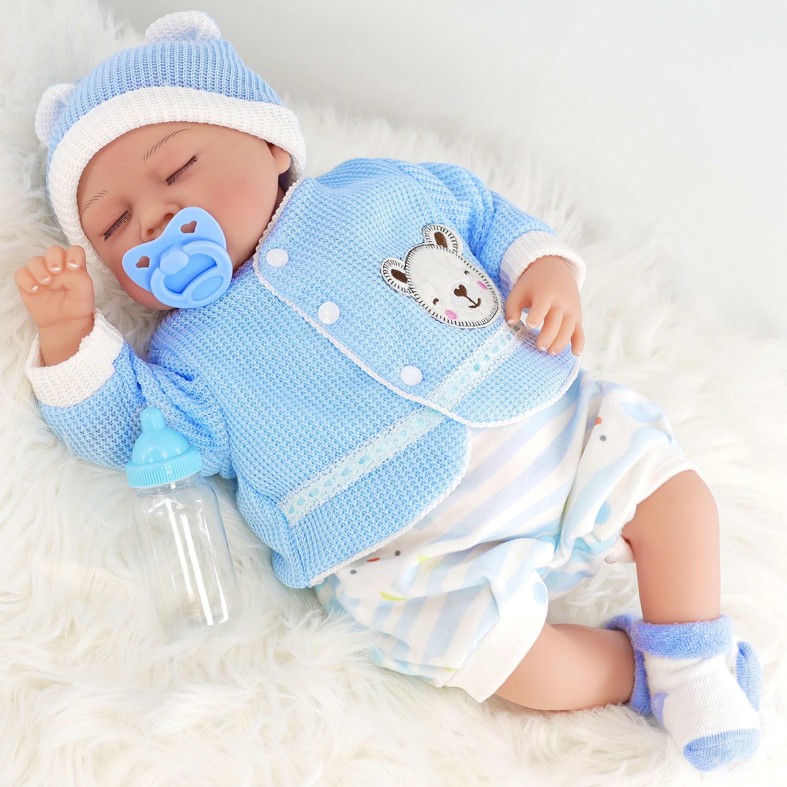20 Reborn Sleeping Baby Boy Doll by BiBi DollThe Magic Toy Shop