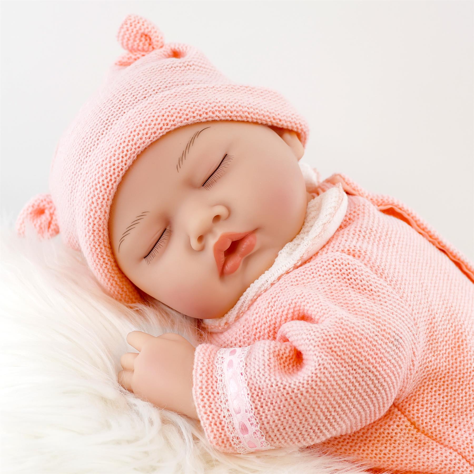 BiBi Doll Baby Doll 20" Reborn Sleeping Baby Girl Doll