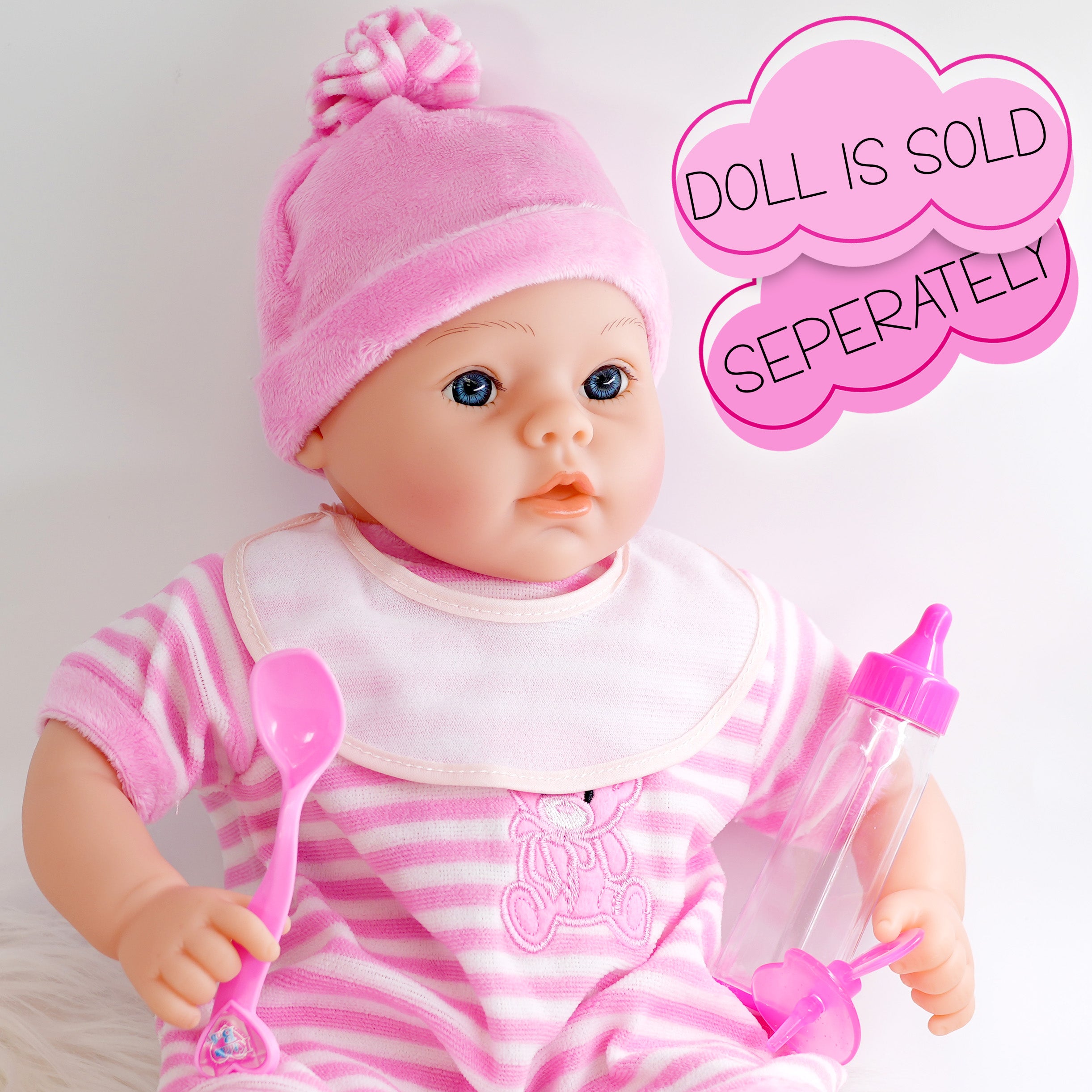 BiBi Doll Baby Doll Accessories 9 Piece Baby Dolls Accessories Set