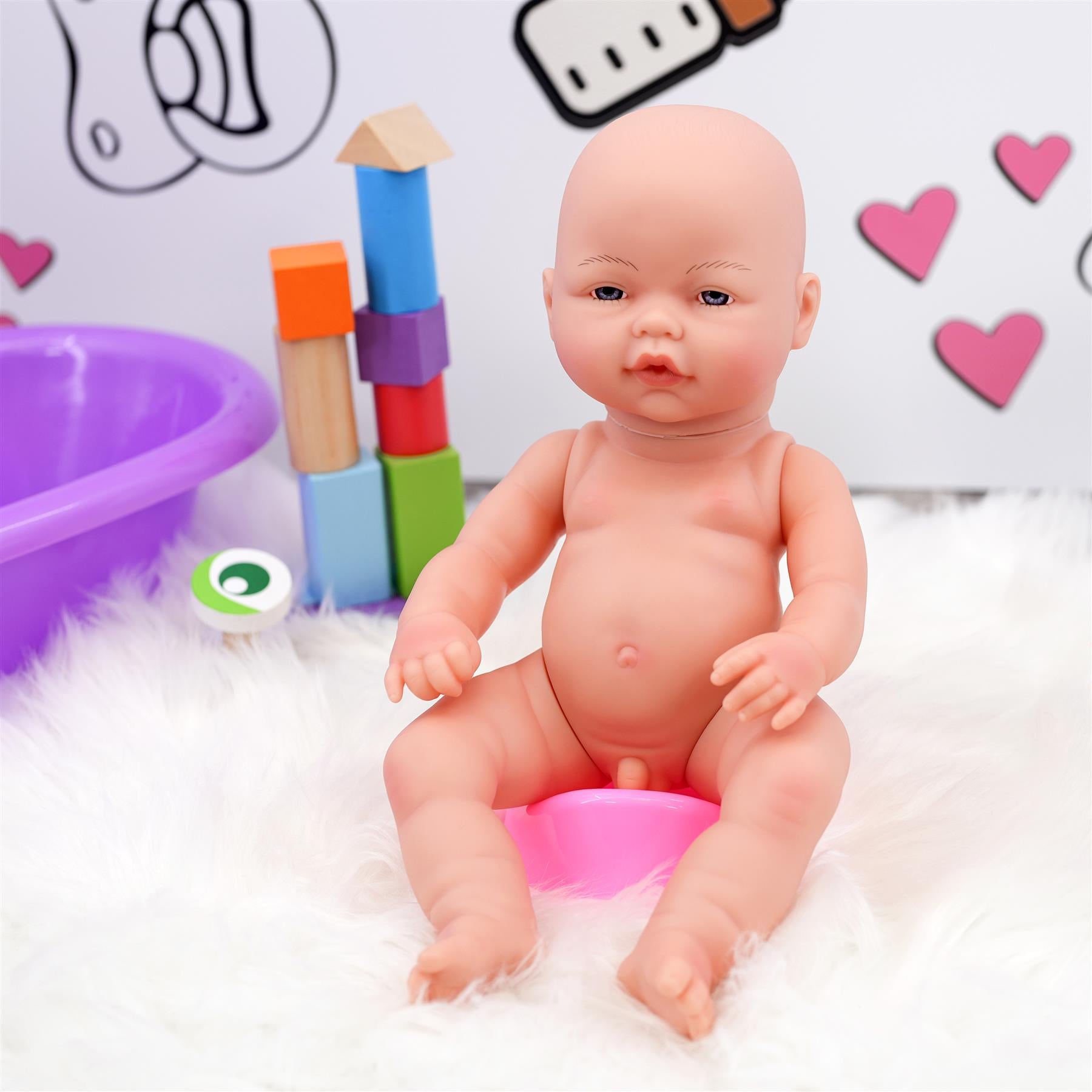 BiBi Doll Baby Doll BiBi Anatomically Correct Boy Doll (36 cm / 14")