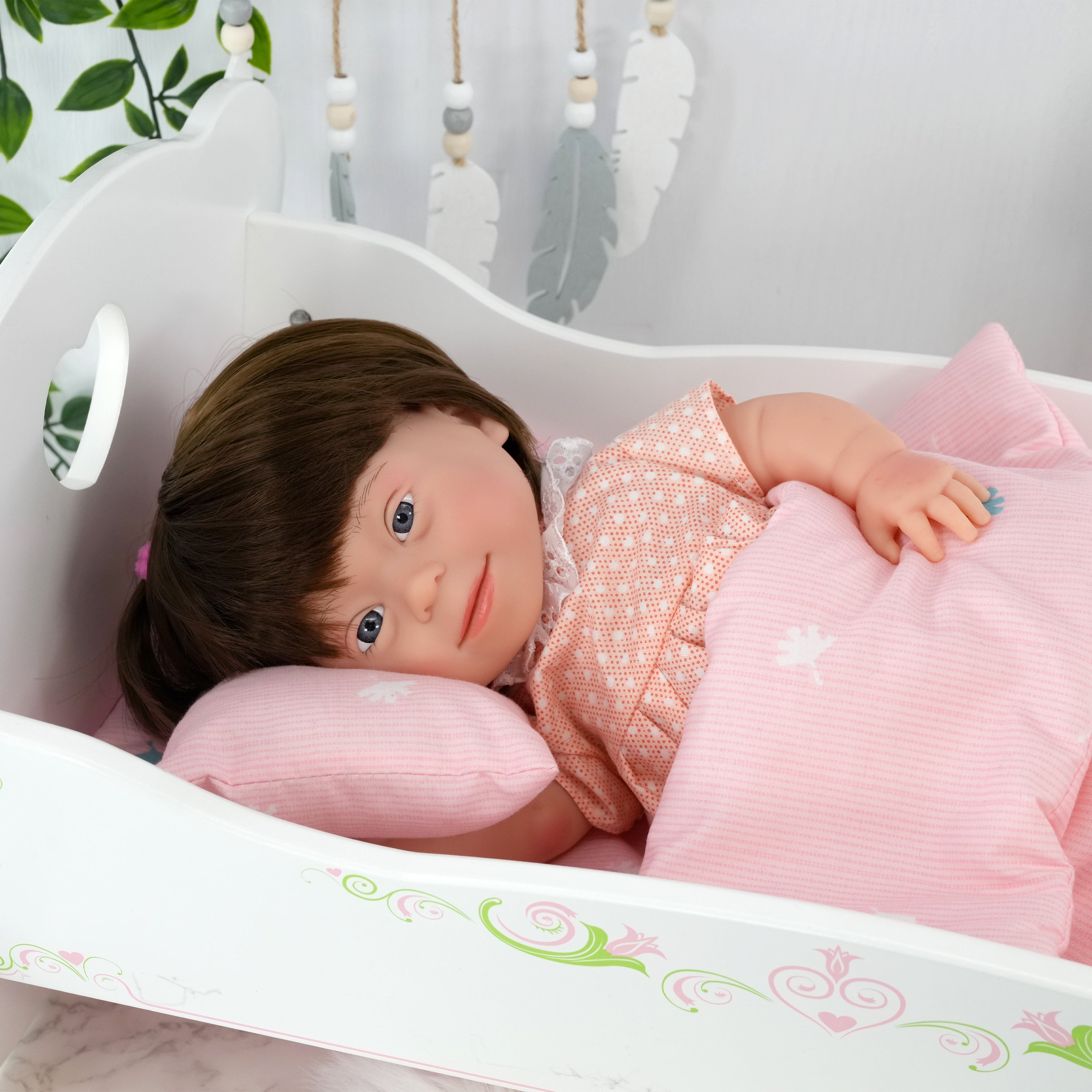 BiBi Doll Down Syndrome Girl - Brown Hair (36 cm / 14") by BiBi Doll - The Magic Toy Shop