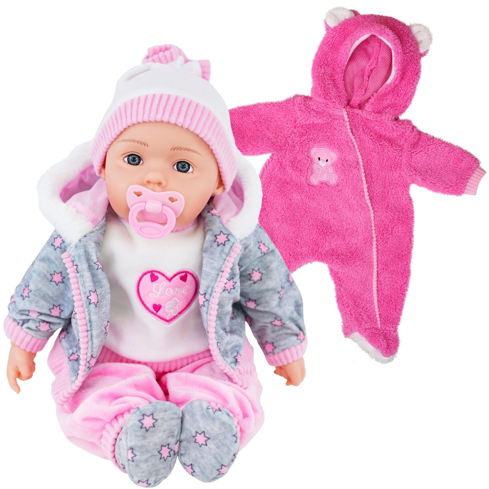 BiBi Baby Doll "Dots" (The Nap Master) (50 cm / 20") by The Magic Toy Shop - The Magic Toy Shop