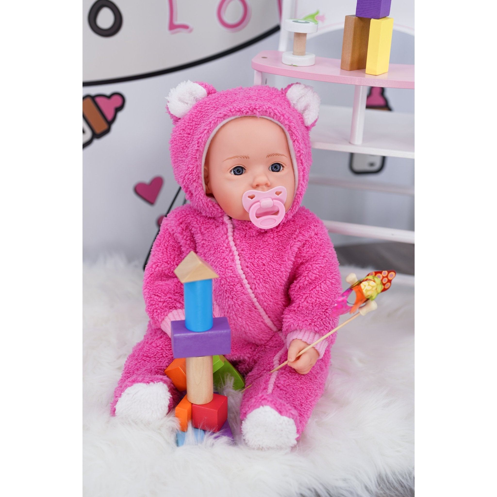 BiBi Baby Doll "Dots" (The Nap Master) (50 cm / 20") by The Magic Toy Shop - The Magic Toy Shop