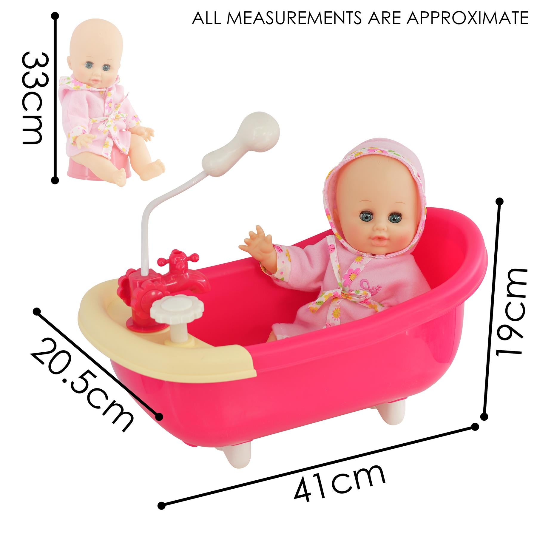 BiBi Doll Doll Accessories Doll and Bath set with Accessories