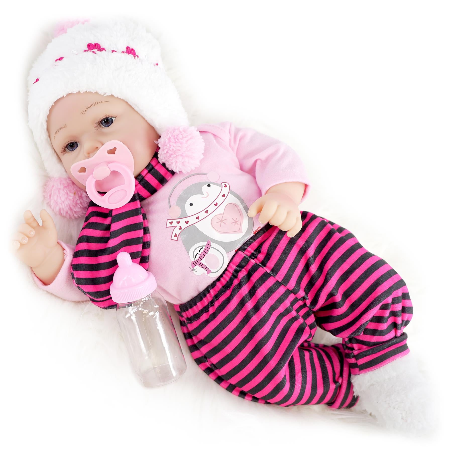 BiBi Doll Reborn Doll BiBi Doll Reborn Girl "Snowflake" (43 cm / 17")