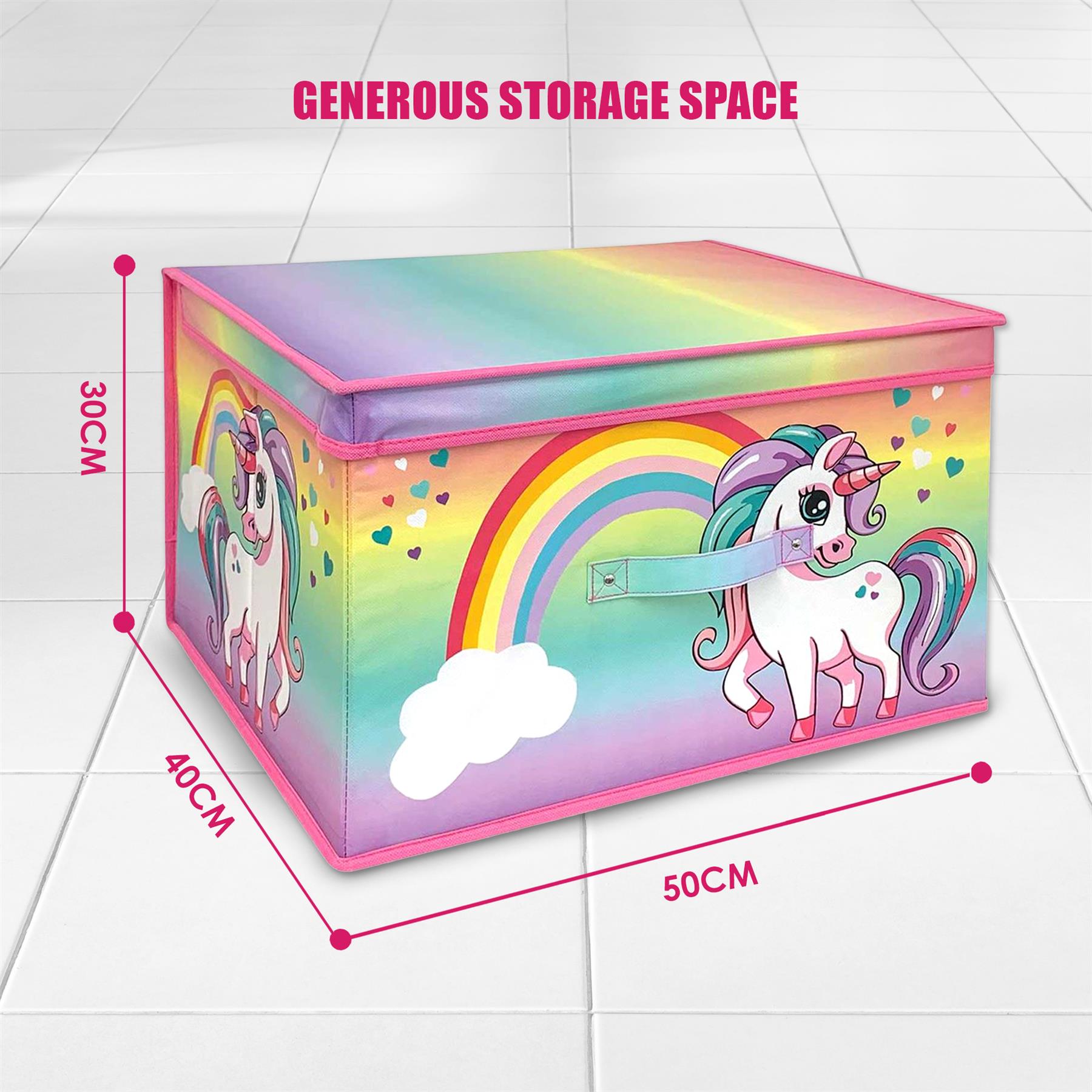Rainbow Unicorn Storage Box