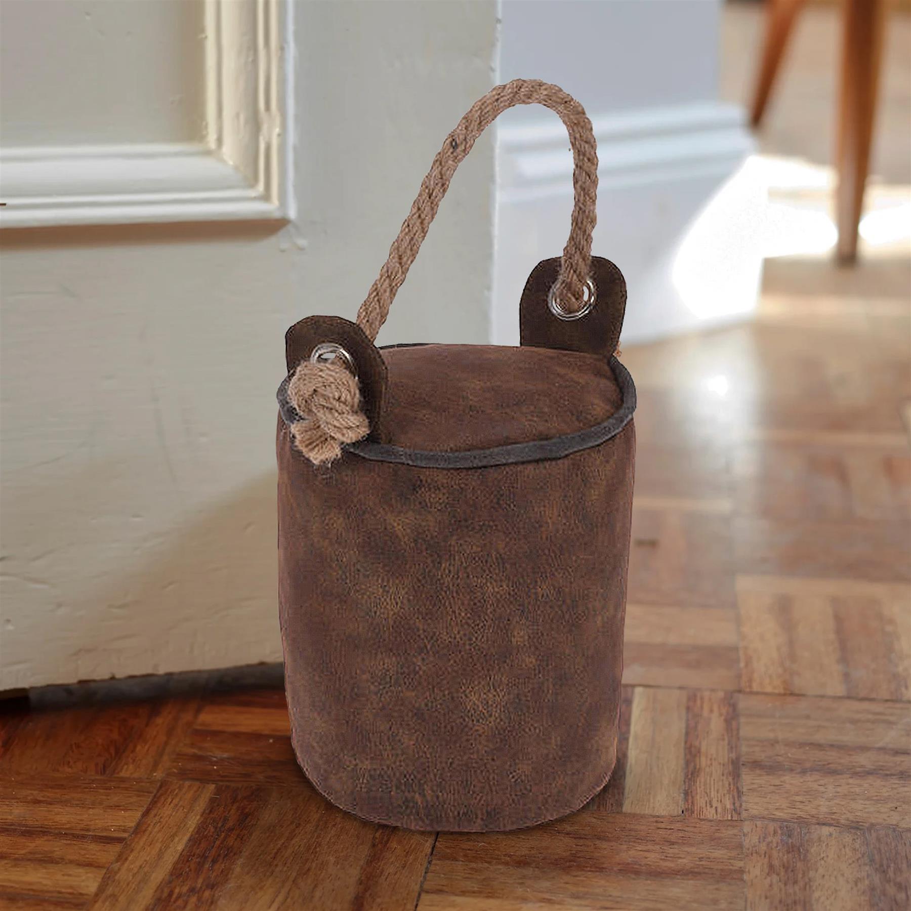 Faux Leather Door Stop