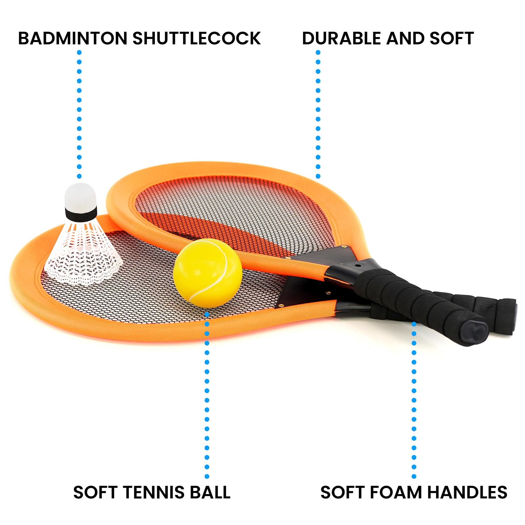 The Magic Toy Shop Soft Tennis Set