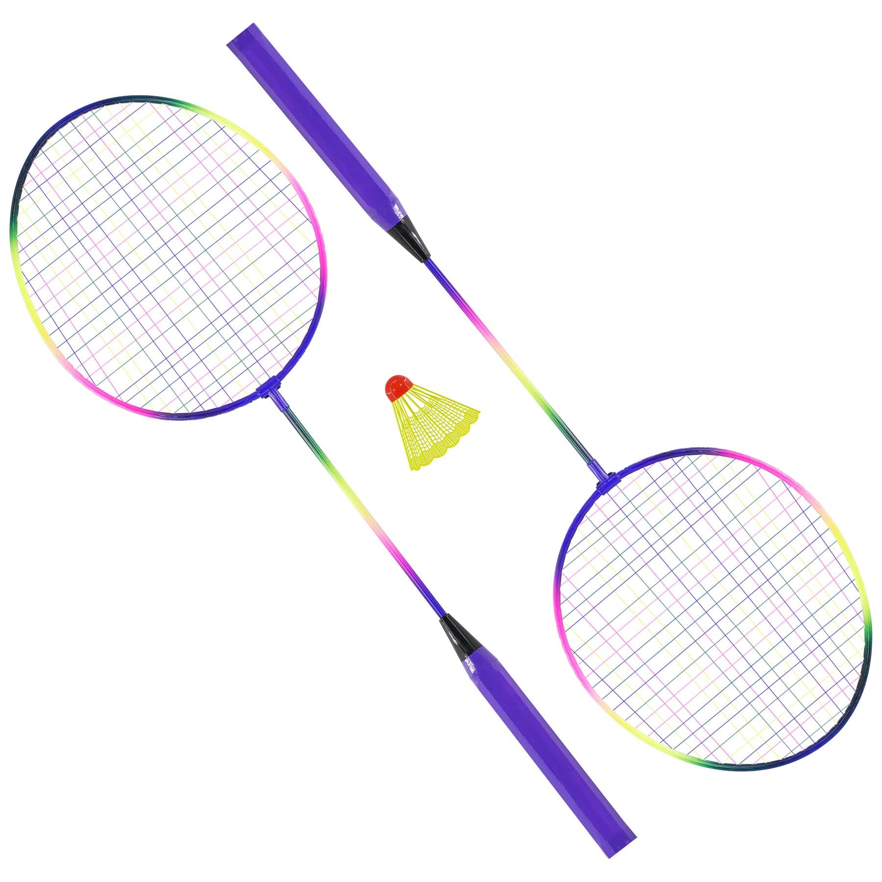 3 Piece  Multicoloured Badminton Racquet Set by Geezy - The Magic Toy Shop