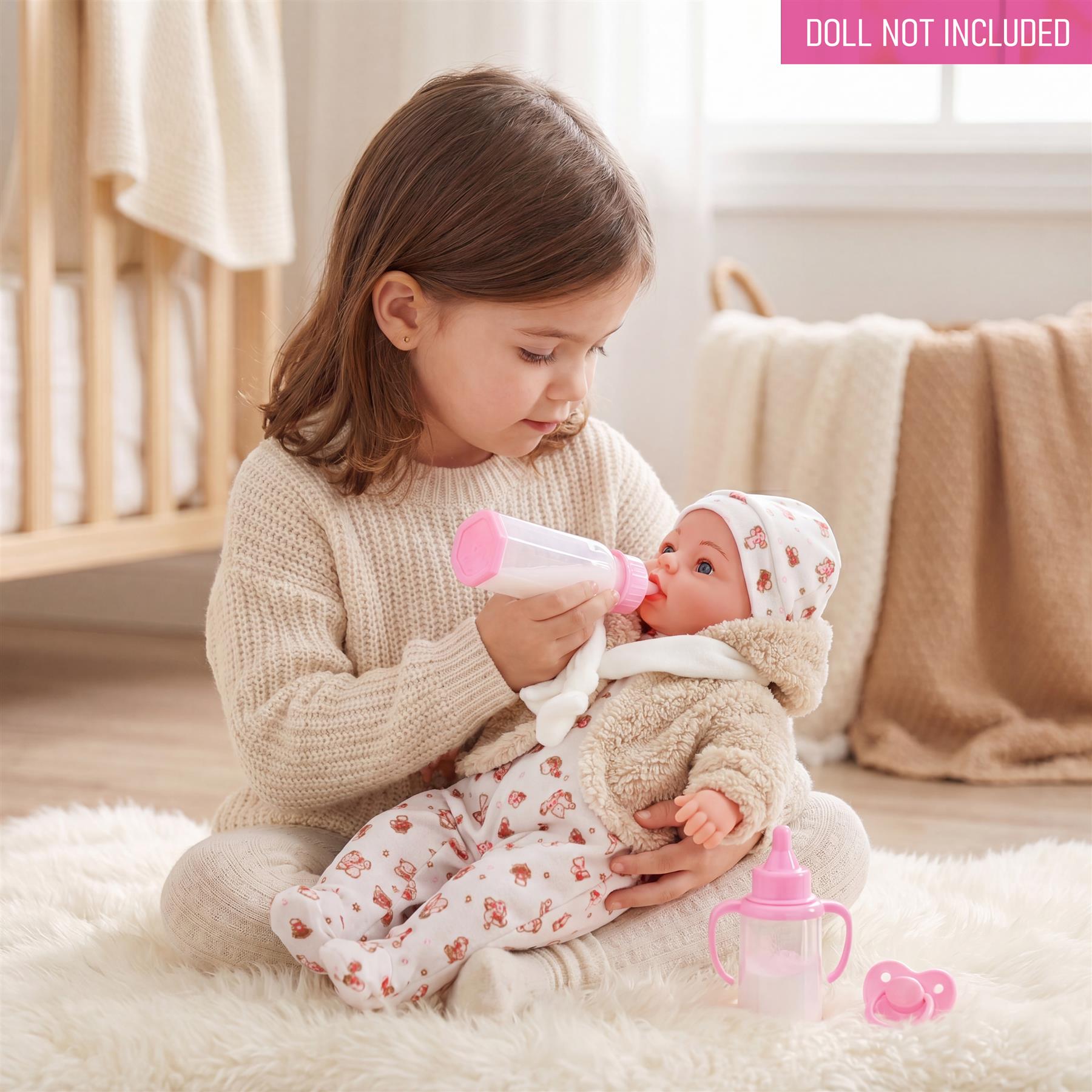 BiBi Doll Milk Bottle Set for Baby Dolls