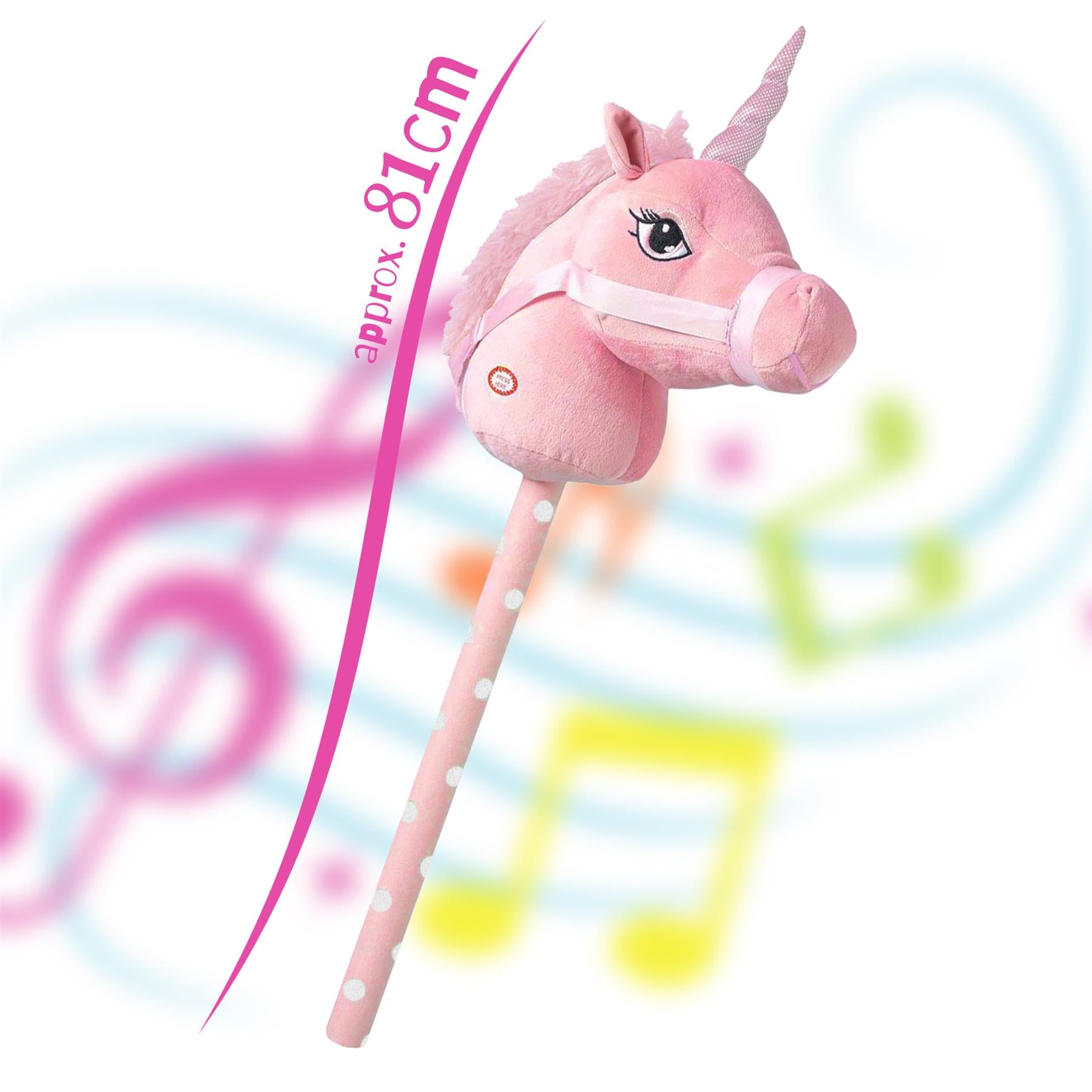 Unicorn Hobby Horse - Pink