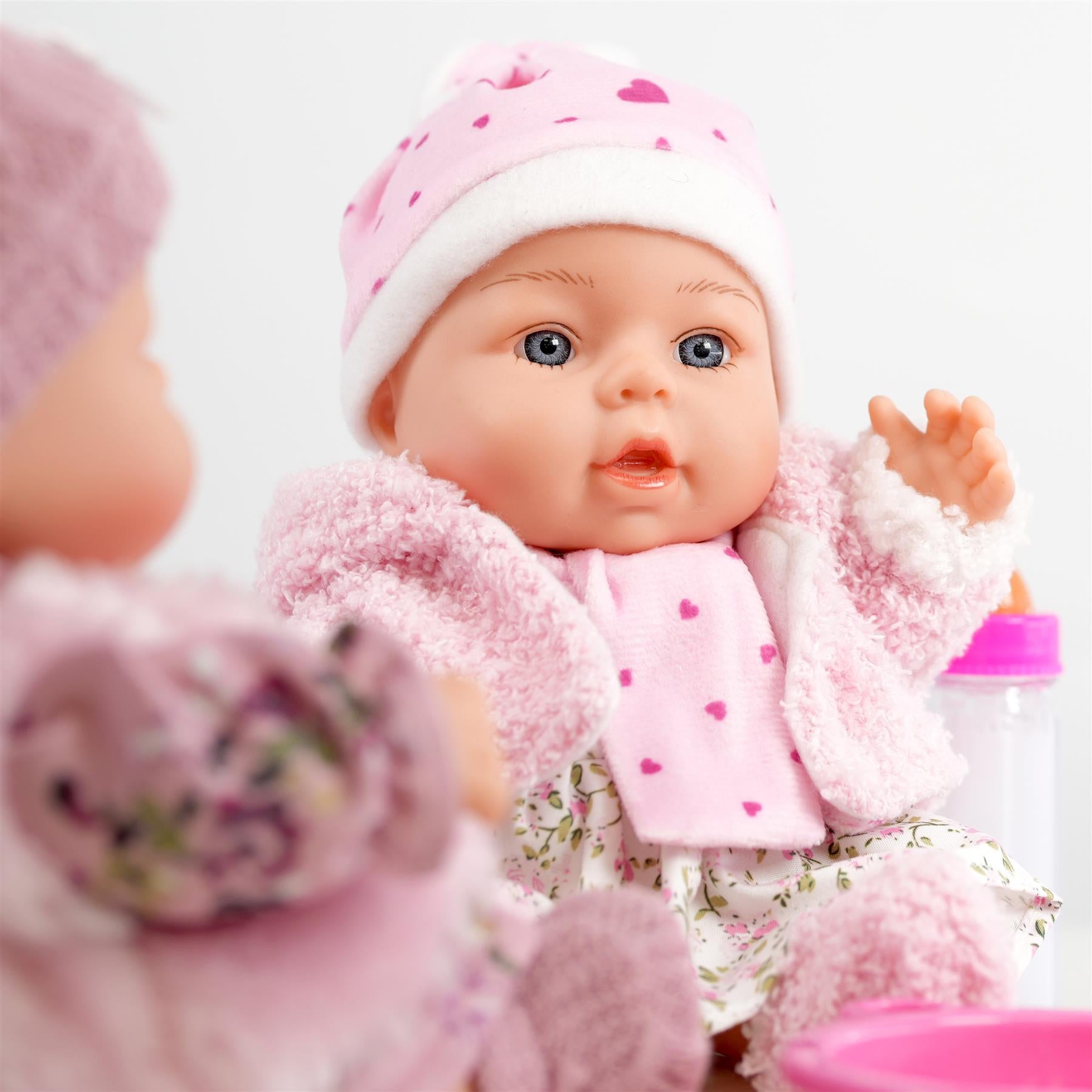 BiBi Doll BiBi Twin Baby Dolls "Ella & Emma" (25 cm / 10")