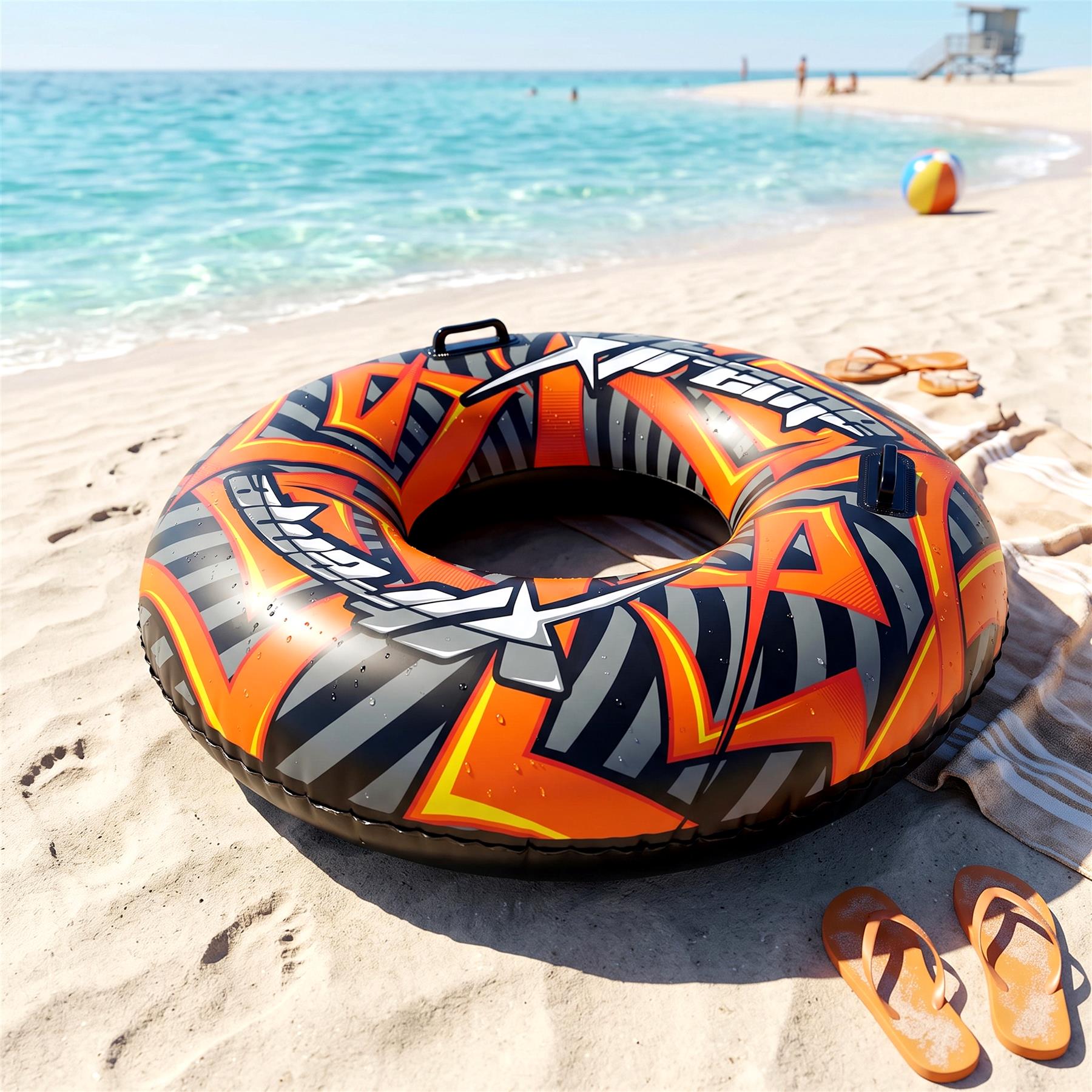 Inflatable Pool Ring 47" - Orange