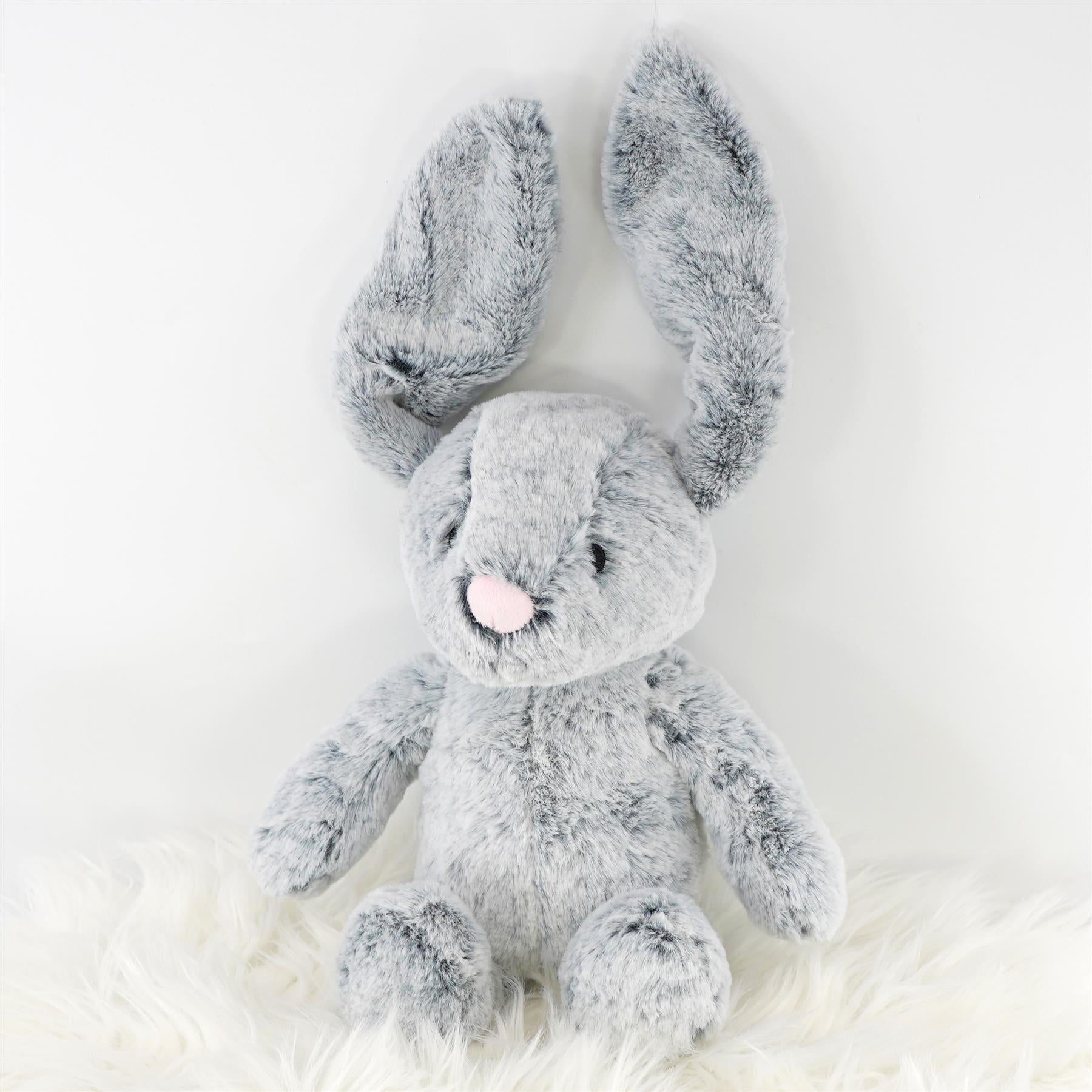 10" Plush Super Soft Grey Rabbit Cuddly Toy by The Magic Toy Shop - The Magic Toy Shop