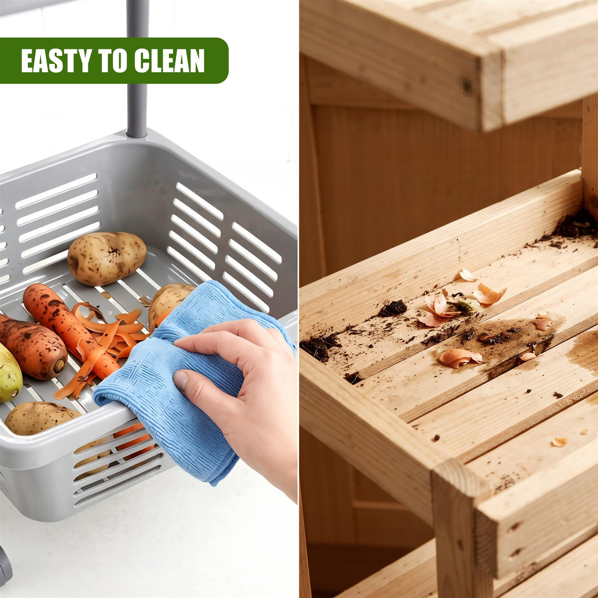 3-Tier Vegetable Trolley