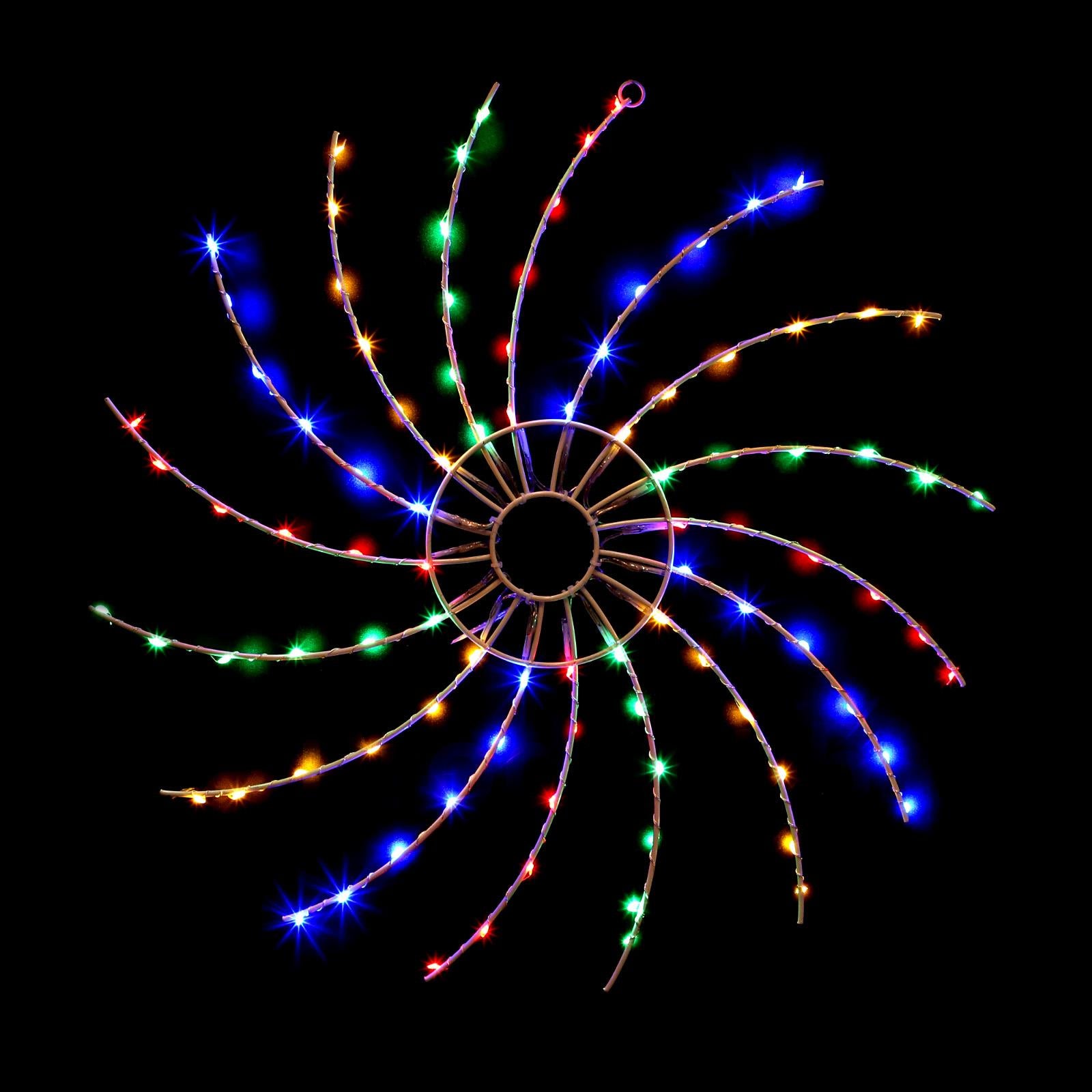 Christmas LED Light Spinner Silhouette Multicoloured by GEEZY - The Magic Toy Shop