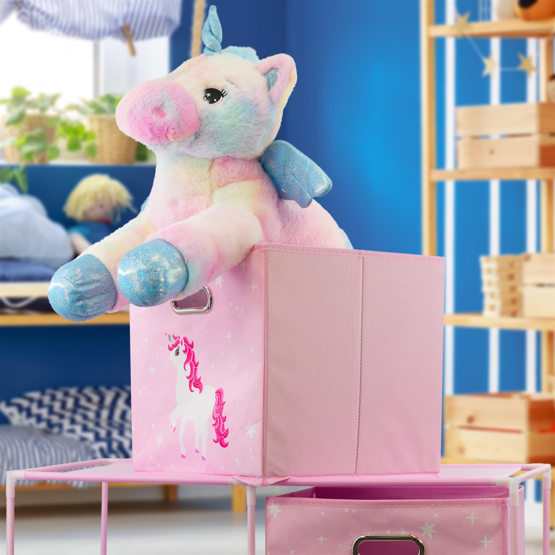 Kids Storage Cube Units, Unicorn Theme