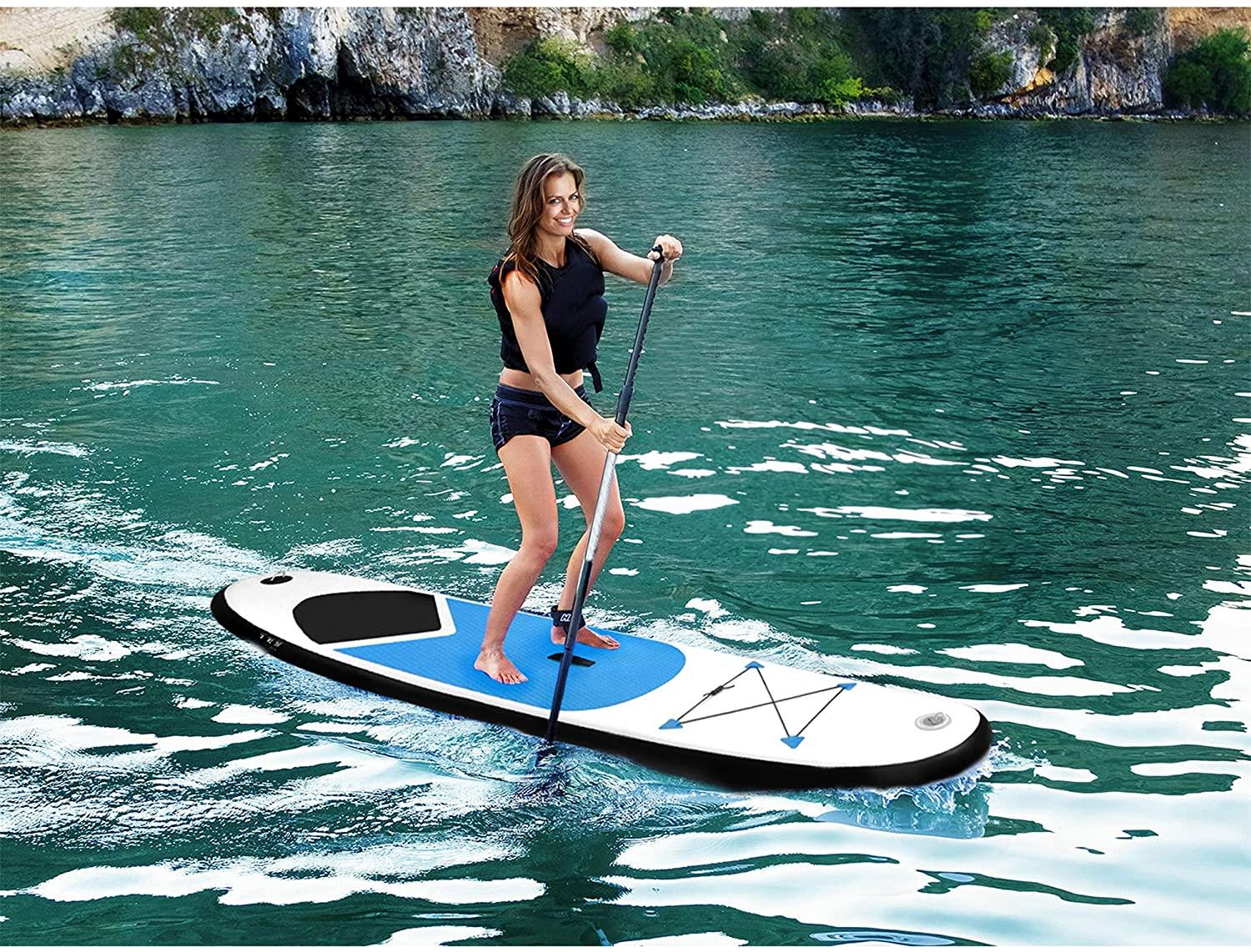 Blue Inflatable 305cm SUP Stand Up Paddle Board Surf Board by Geezy - The Magic Toy Shop