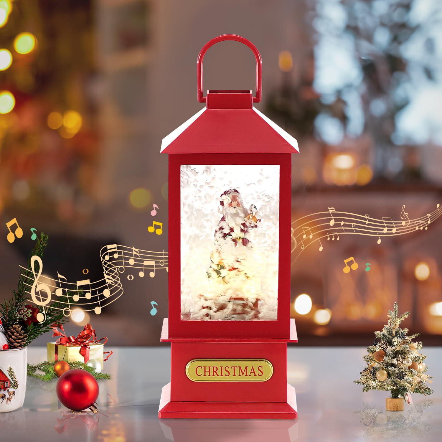 Christmas Lantern With 8 Songs, Light and Snow