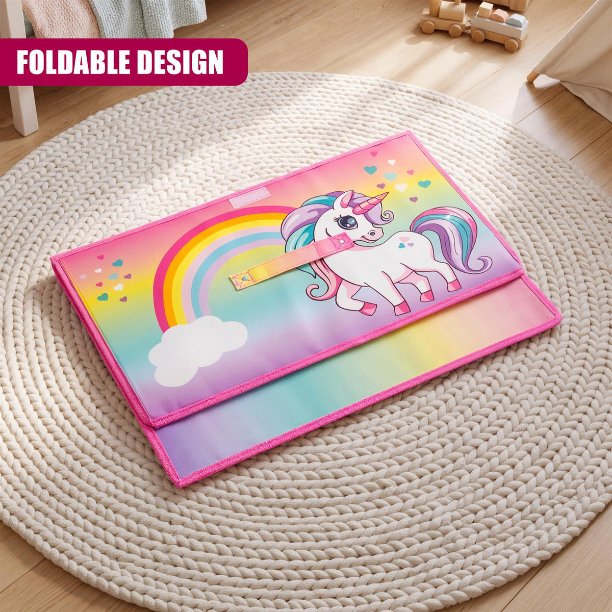 Rainbow Unicorn Storage Box