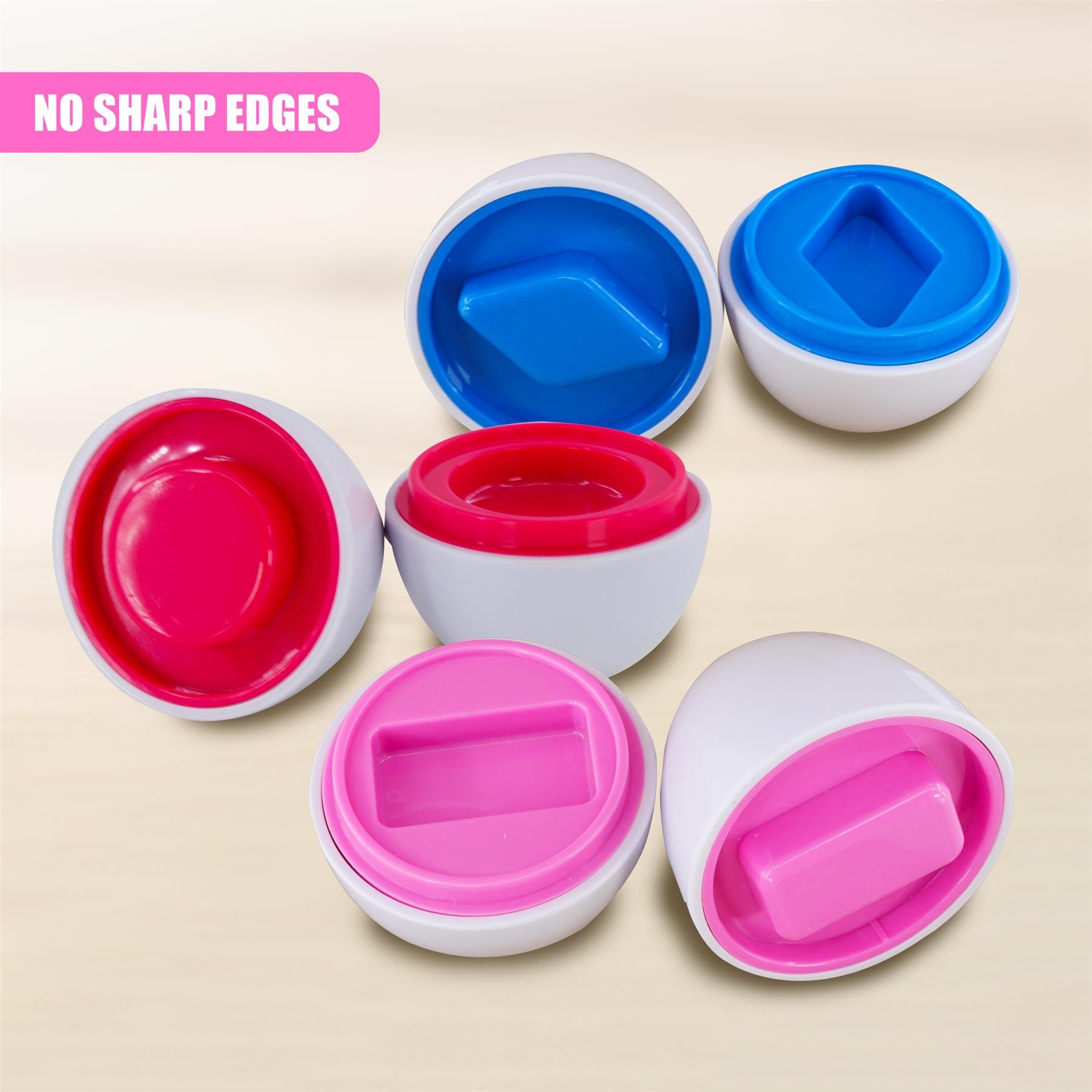 12 Shape Sorter Eggs