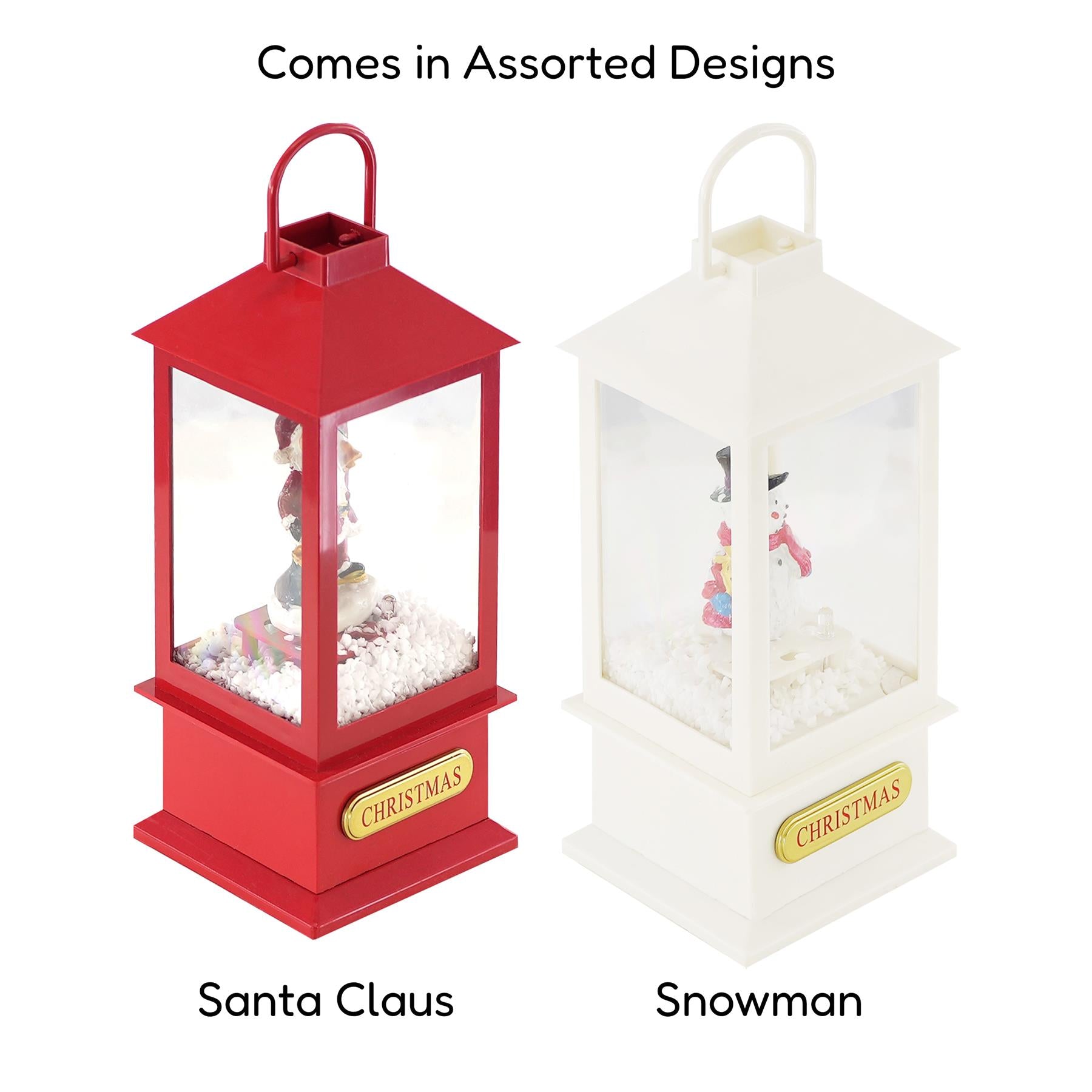 Christmas Lantern With 8 Songs, Light and Snow