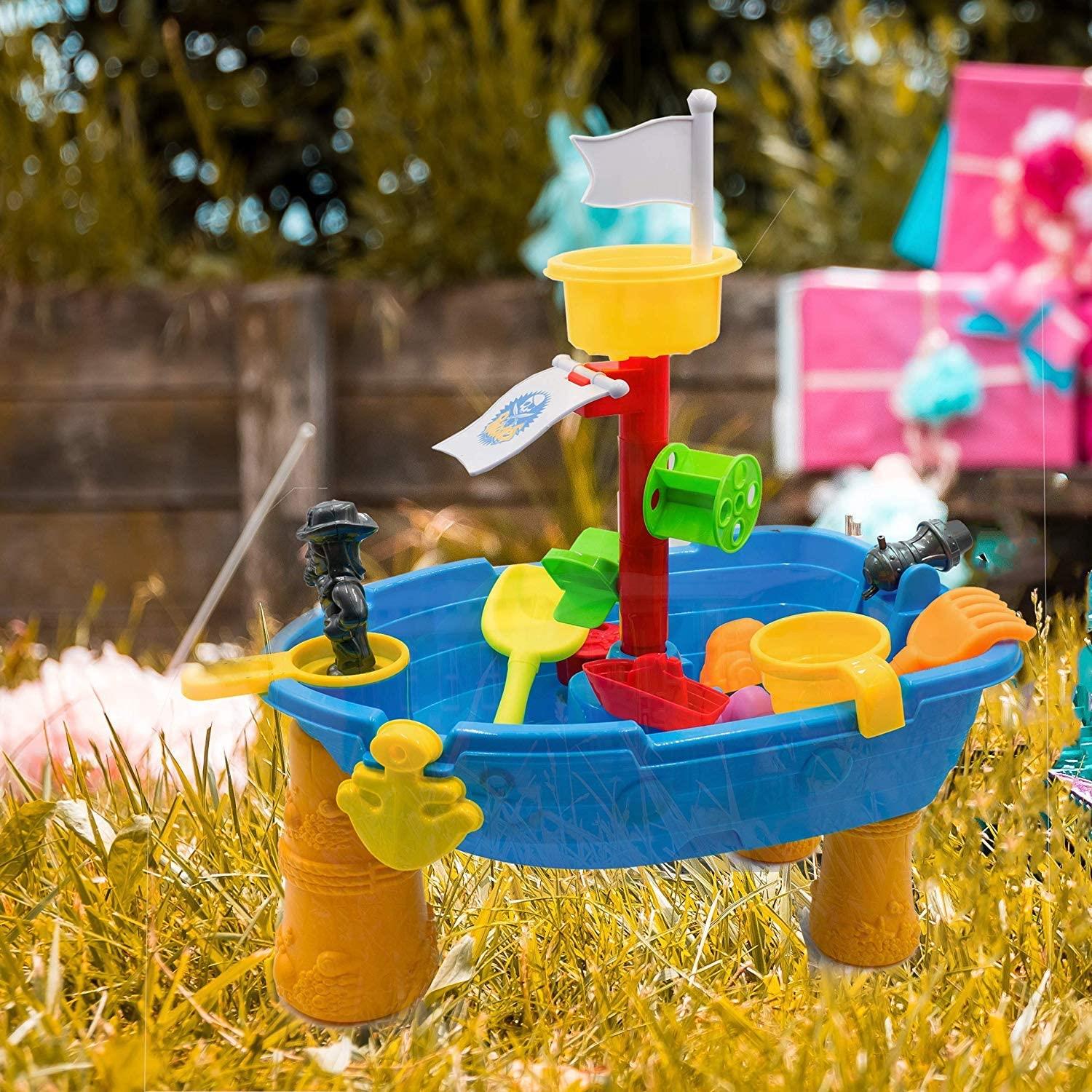 Pirate Ship Boat Sand and Water Table Play Set by The Magic Toy Shop - The Magic Toy Shop