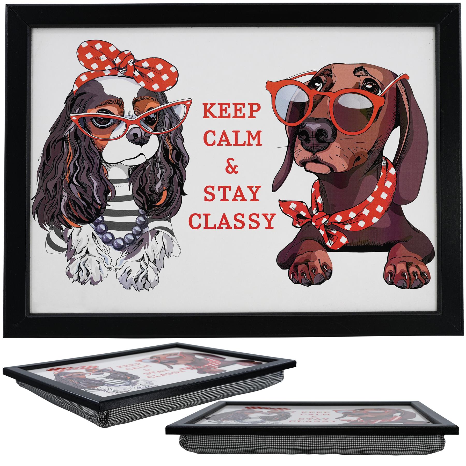 Keep Calm Lap Tray With Bean Bag Cushion by Geezy - The Magic Toy Shop