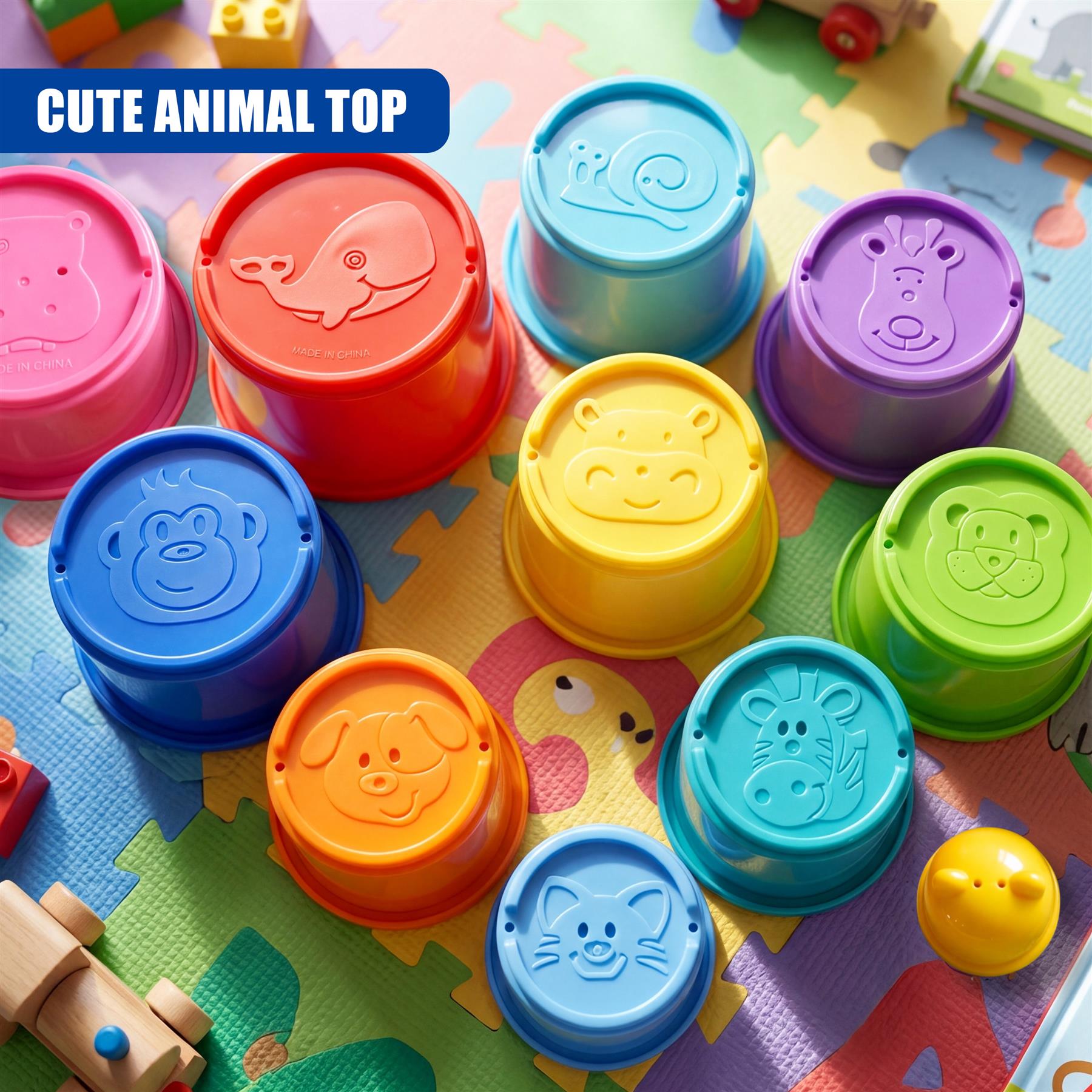 11-Piece Stacking Cups Playset