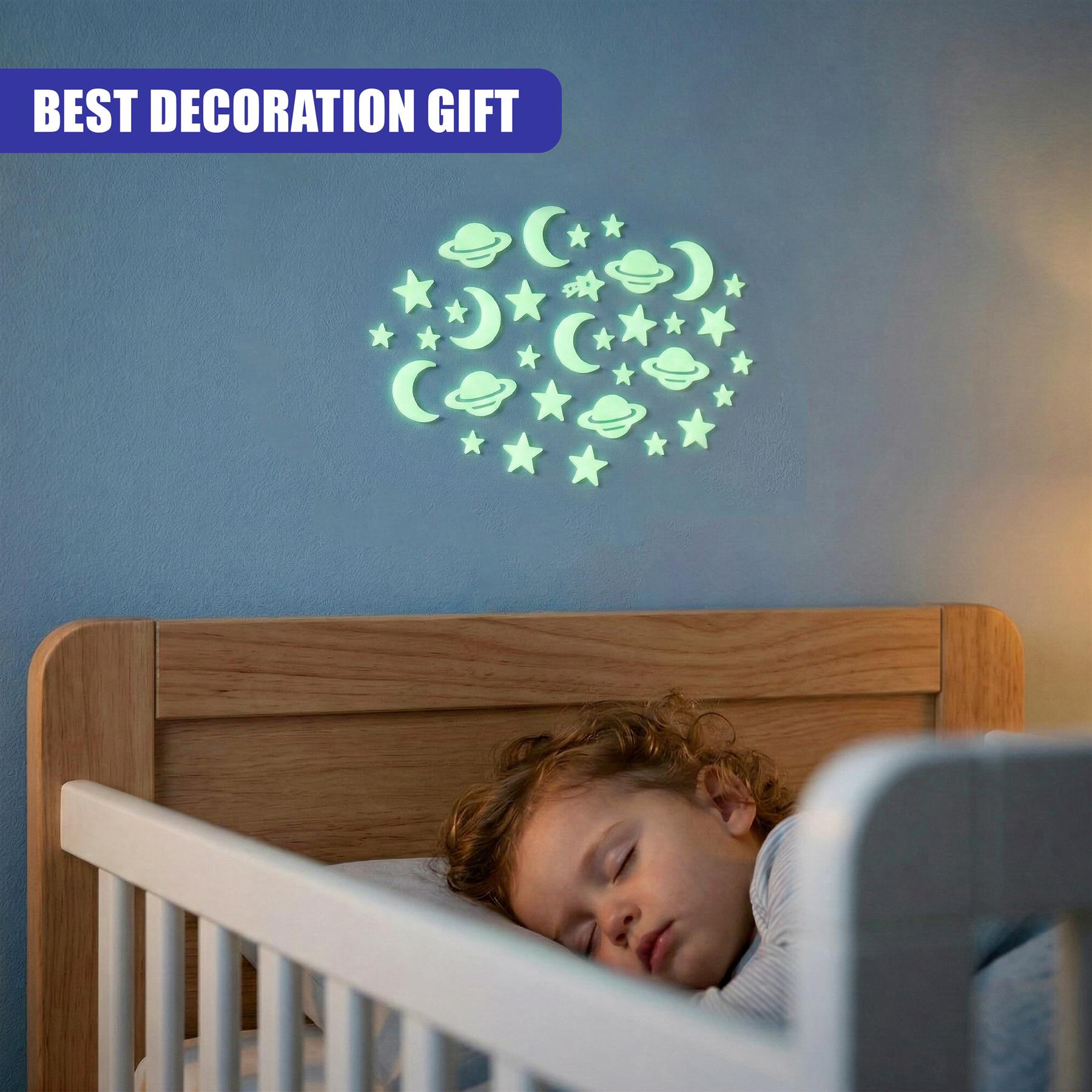 Glow in the Dark Moon & Stars