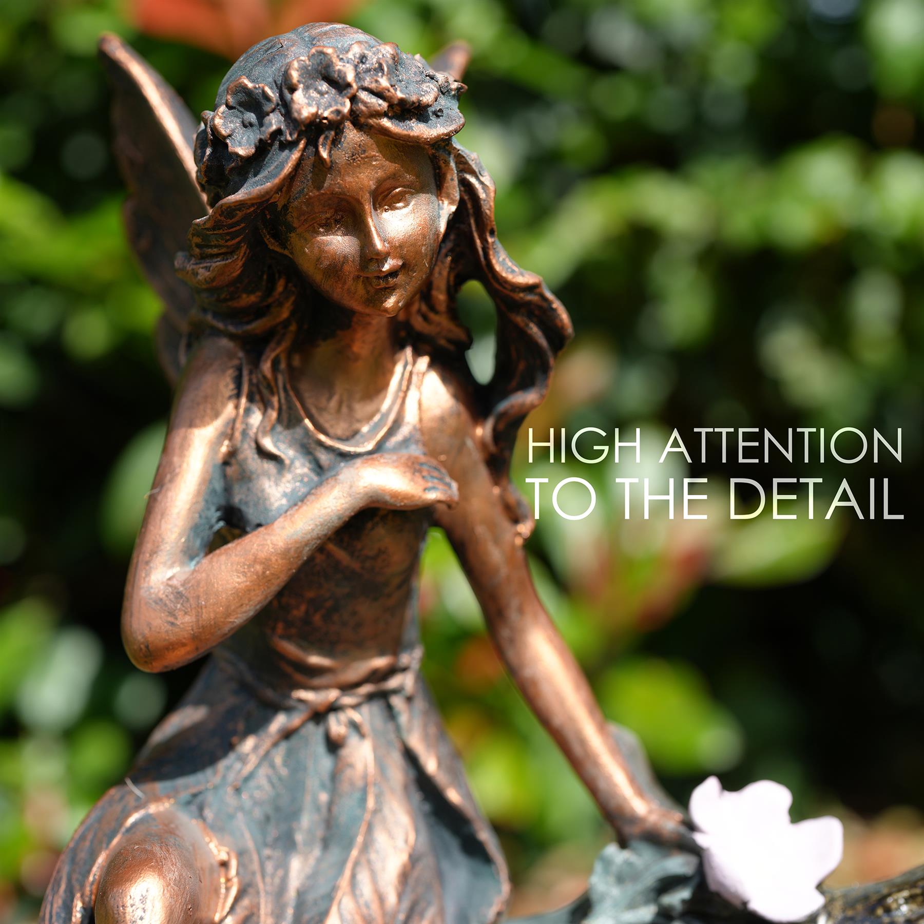 bronze fairy statue - The Magic Toy Shop