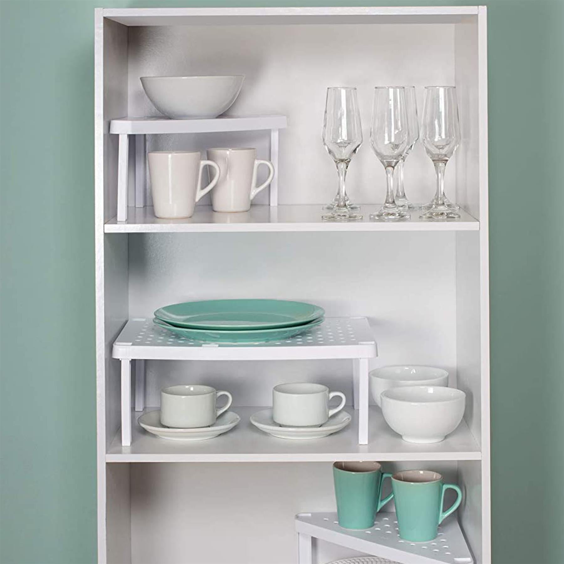 Stackable kitchen deals shelves