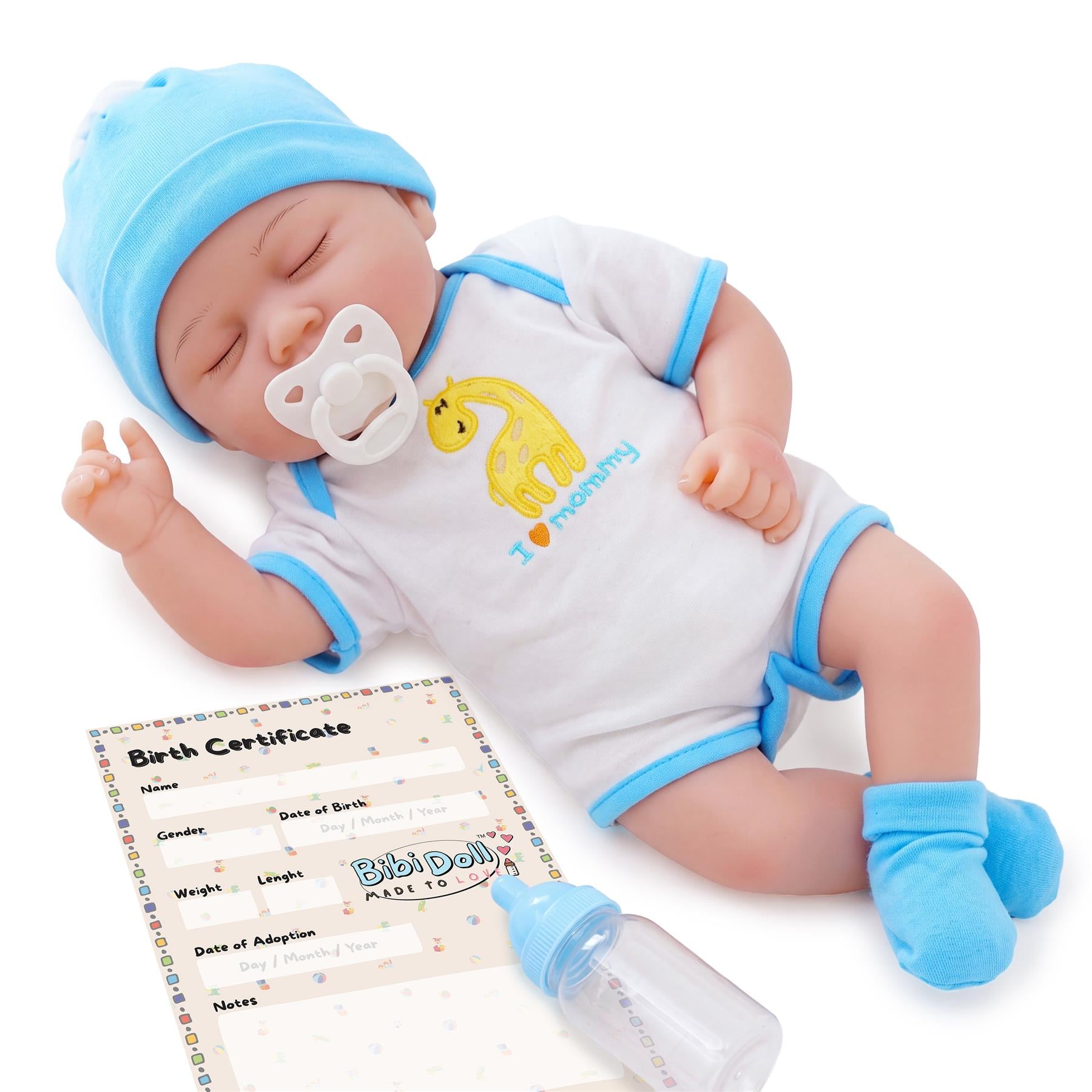 BiBi Doll Reborn Sleeping Boy "Douglas" (43 cm / 17")