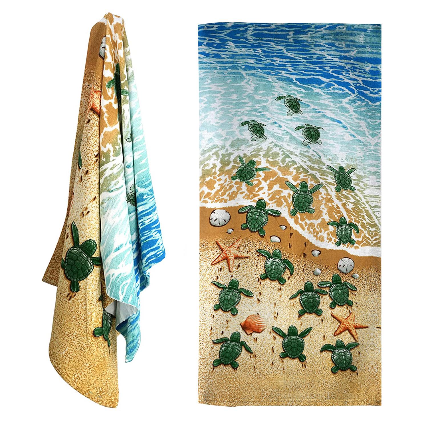 Turtles Design Large Towel