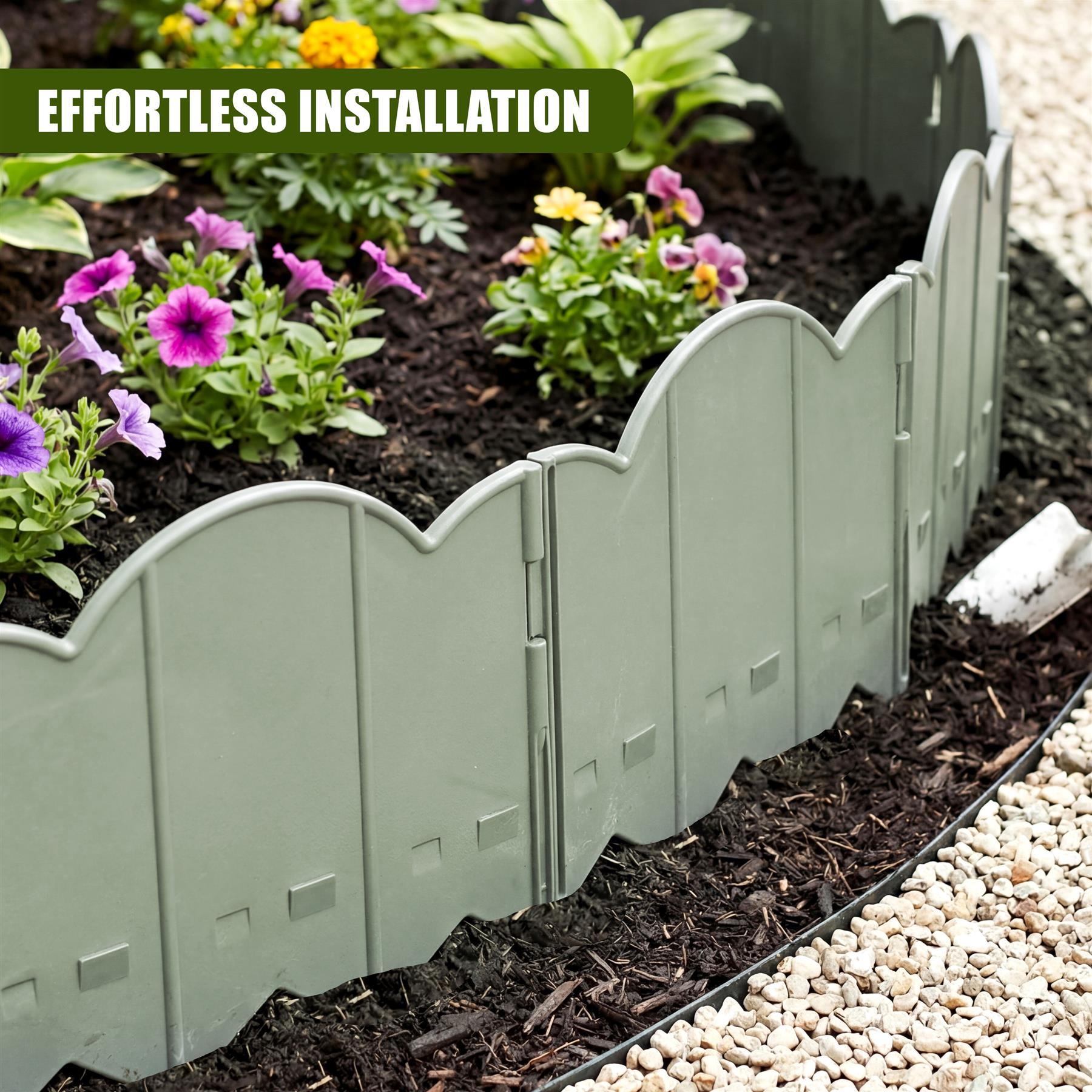 Pack of 12 Garden Edging Fence