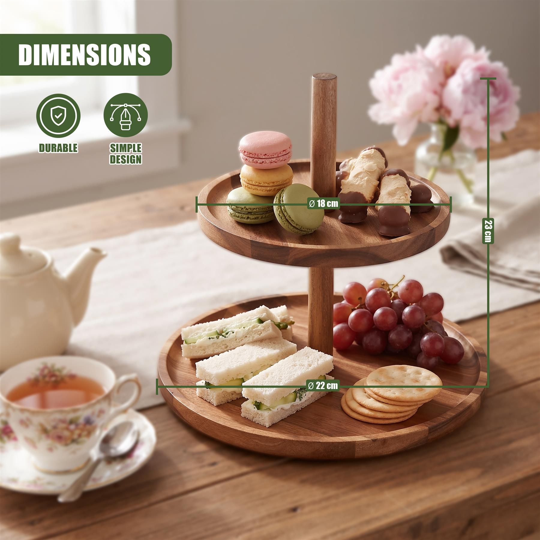 2-Tier Cupcake Stand