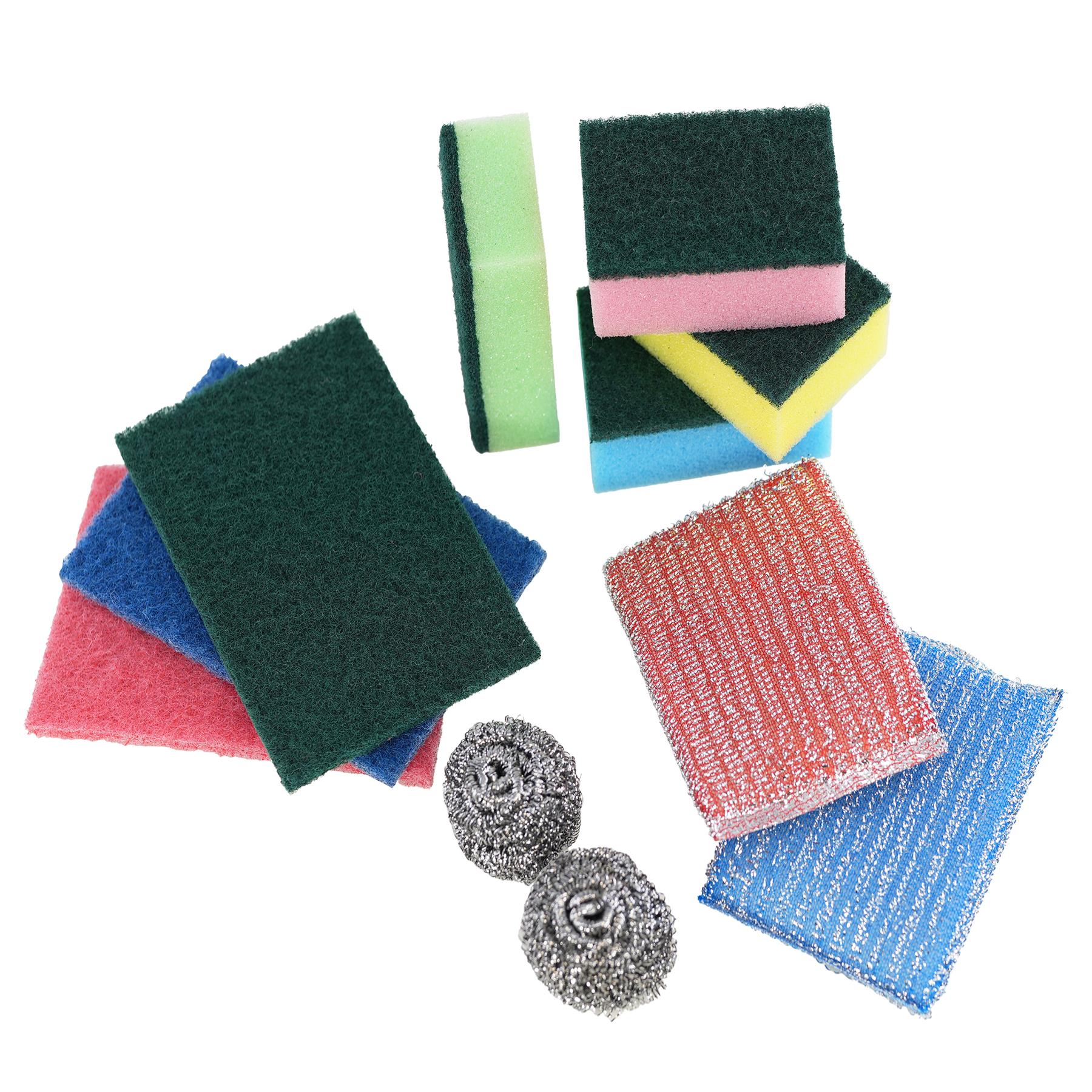 Kitchen Scourers and Sponges Cleaning Set of 11 Pieces